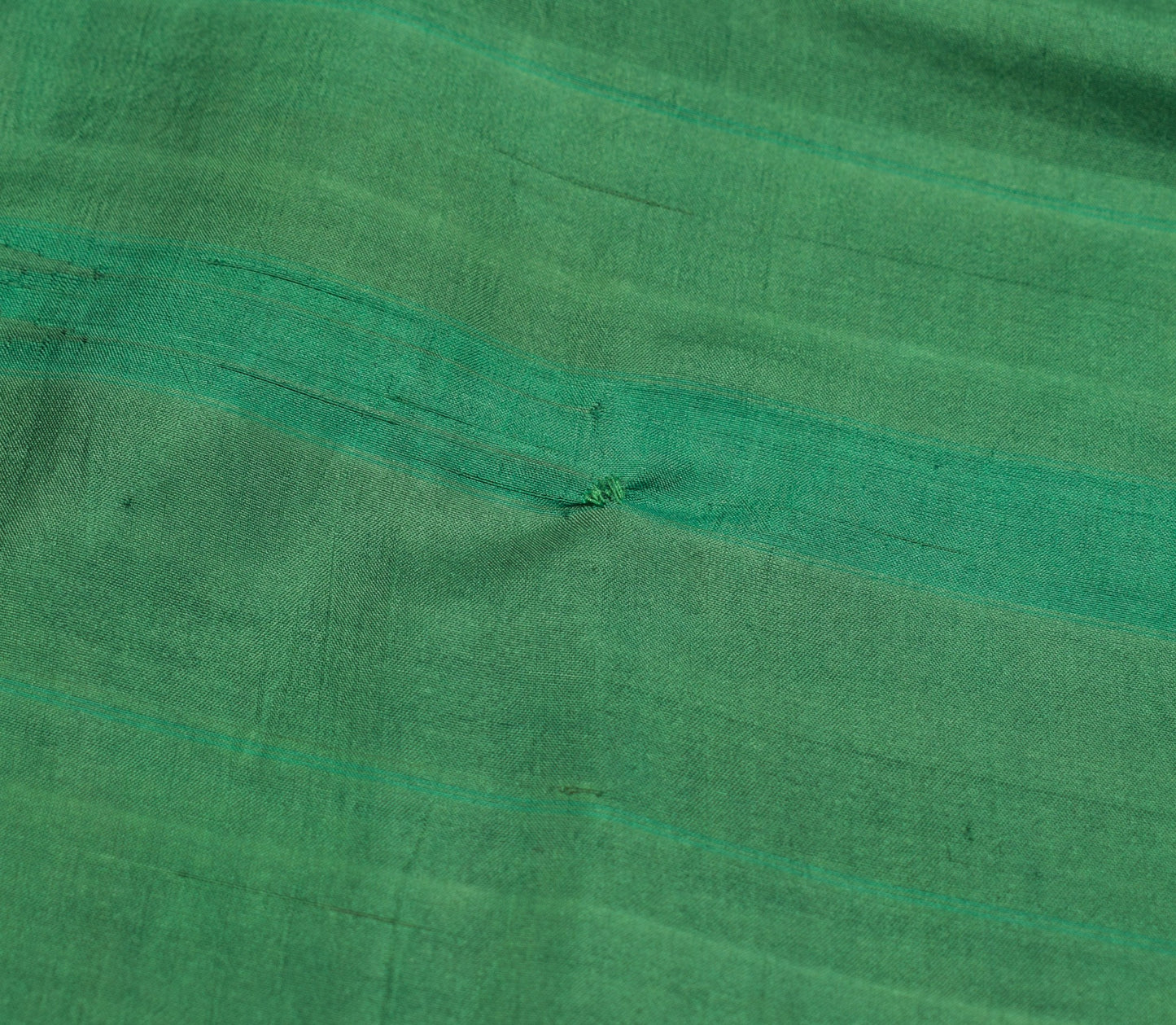 Sushila Vintage Green Saree Woven Rudraksh Zari Border Pure Mysore Silk Sari