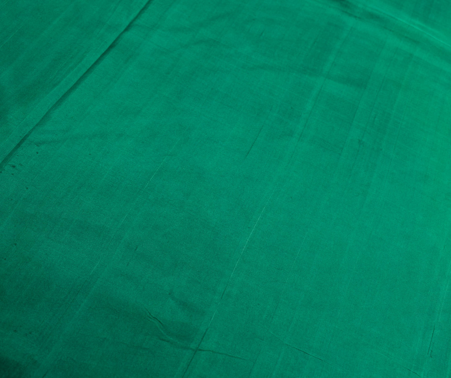 Sushila Vintage Green Saree Woven Rudraksh Zari Border Pure Mysore Silk Sari