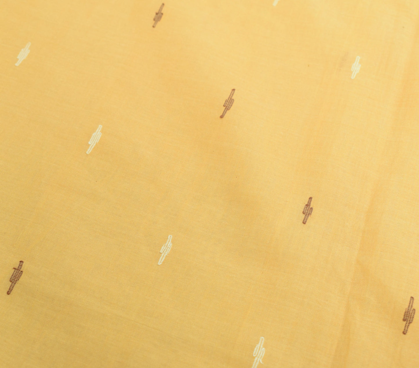 Sushila Vintage Bengal Tant Woven Saree 100% Pure Cotton Beige Soft Sari Fabric