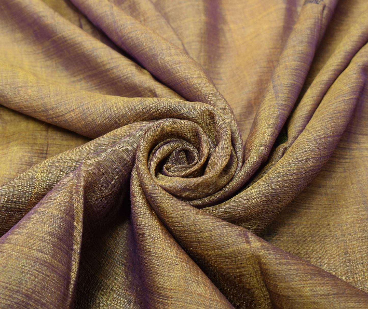 Sushila Vintage Hand Embroidered Saree Purple Dual Tone Pure Cotton Silk Sari