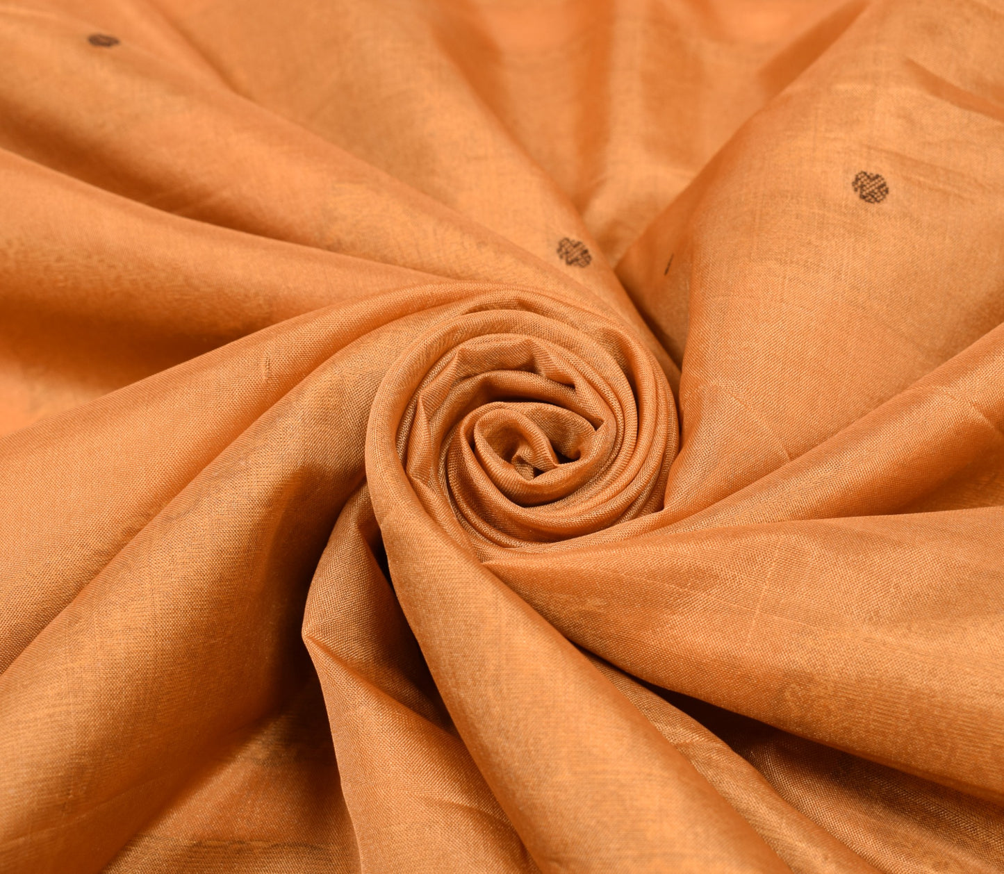 Sushila Vintage Brown Saree Temple Rudraksha Border Bomkai Art Silk Woven Sari