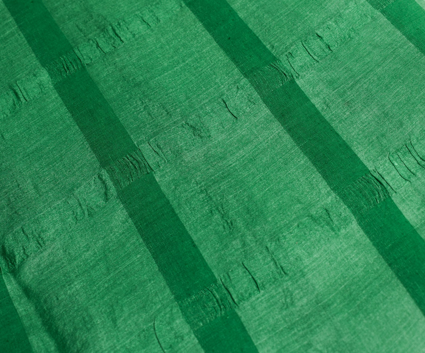 Sushila Vintage Green Saree 100%Pure Tussar Silk Woven & Embroidered Sari Fabric