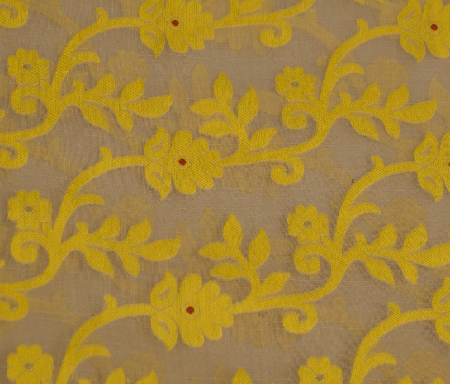 Sushila Vintage Brown Heavy Saree Art Silk Handwoven Dhakai Jamdani Floral Sari