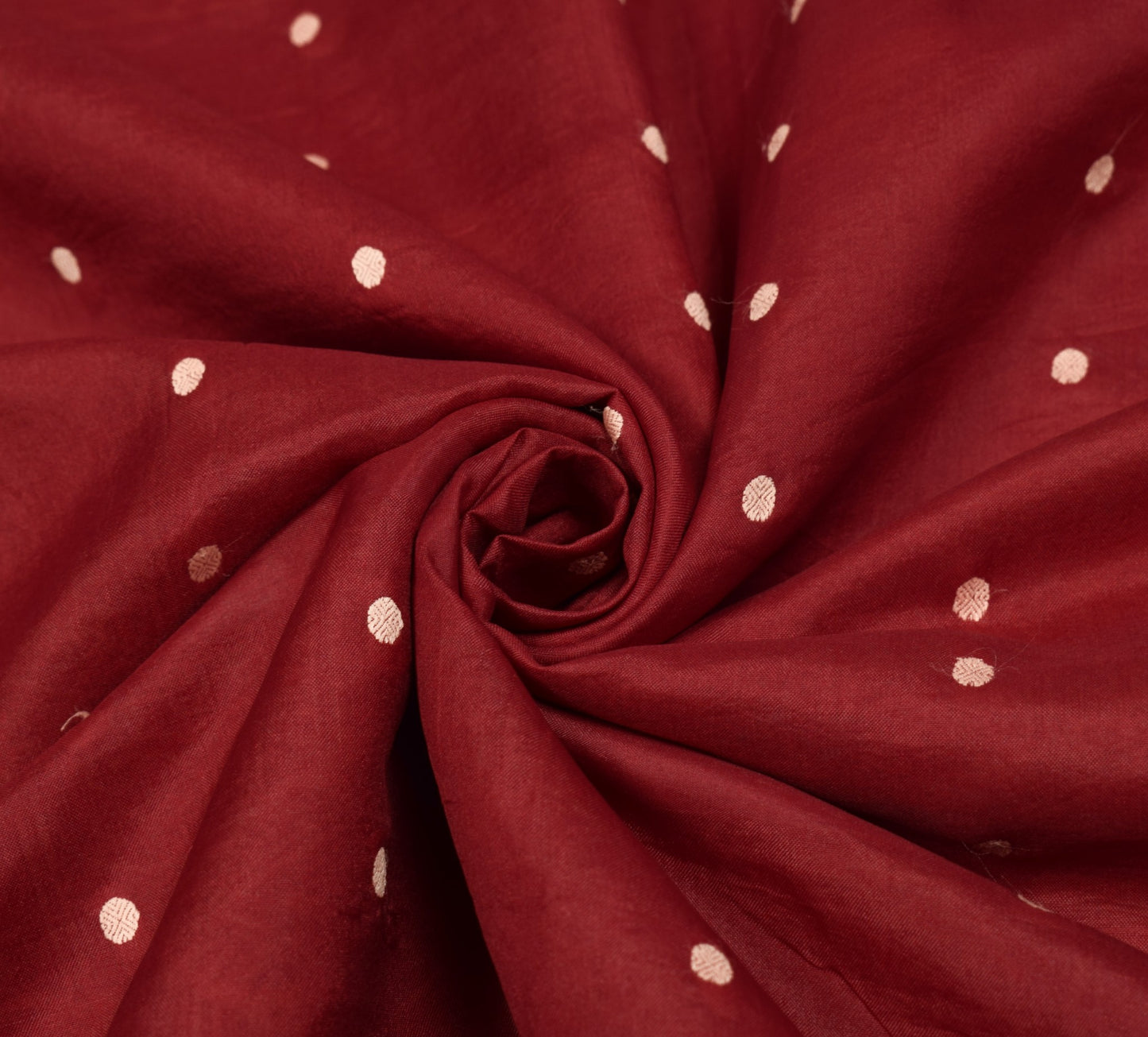 Sushila Vintage Maroon Woven Sari 100% Pure Silk Handloom 6Yard Soft Sari Fabric
