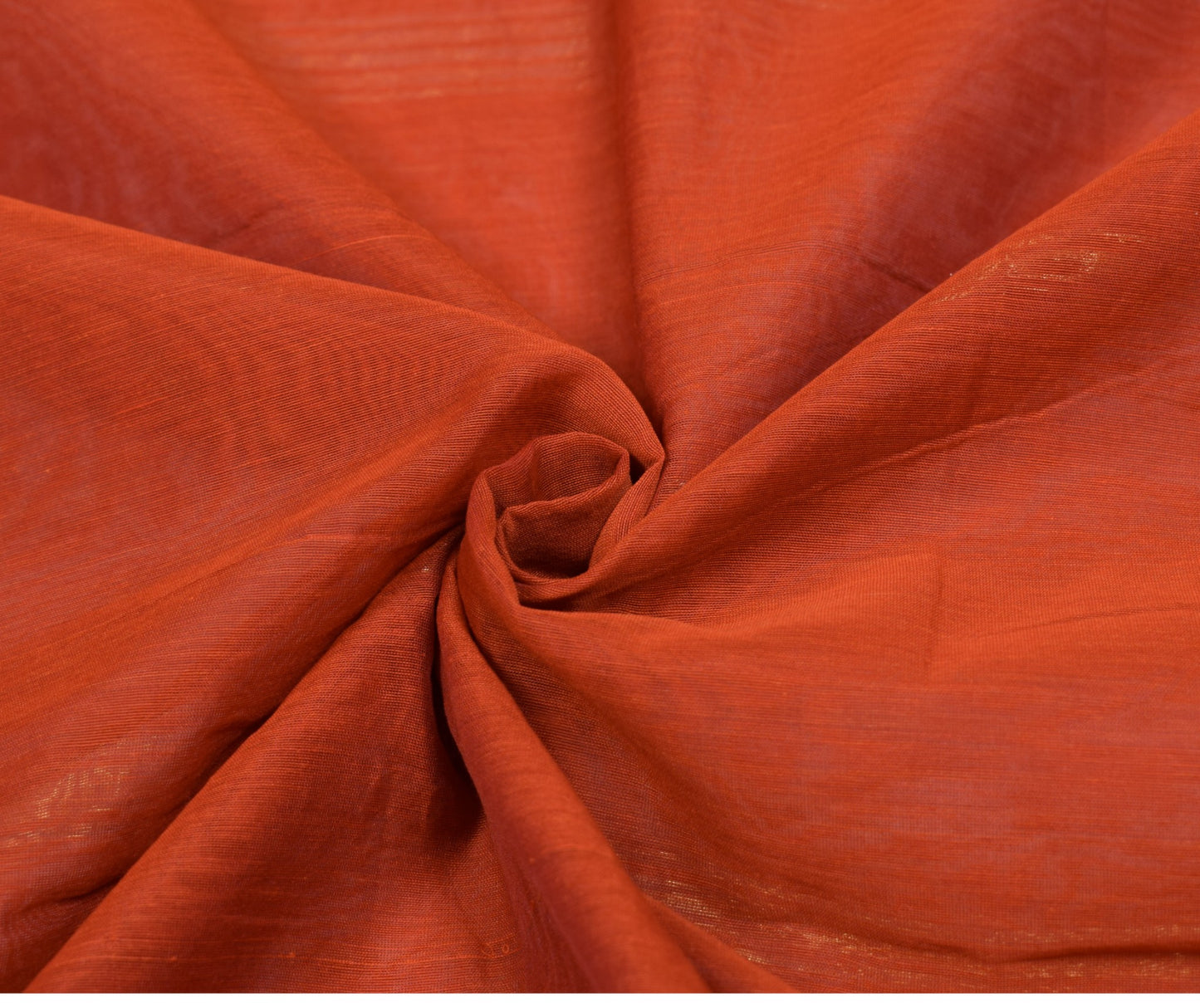 Sushila Vintage Pure Cotton Silk Saree with Broad Zari Border Brown 6 yard Sari