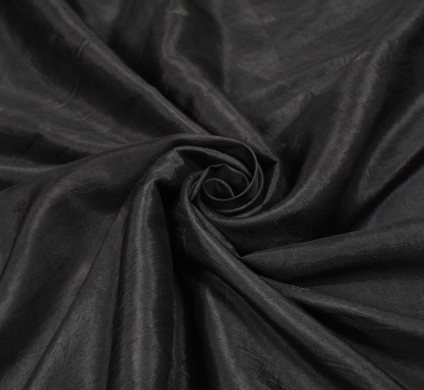 Sushila Vintage Baluchari Woven Saree Black Pure Silk Soft HEAVY Sari Fabric