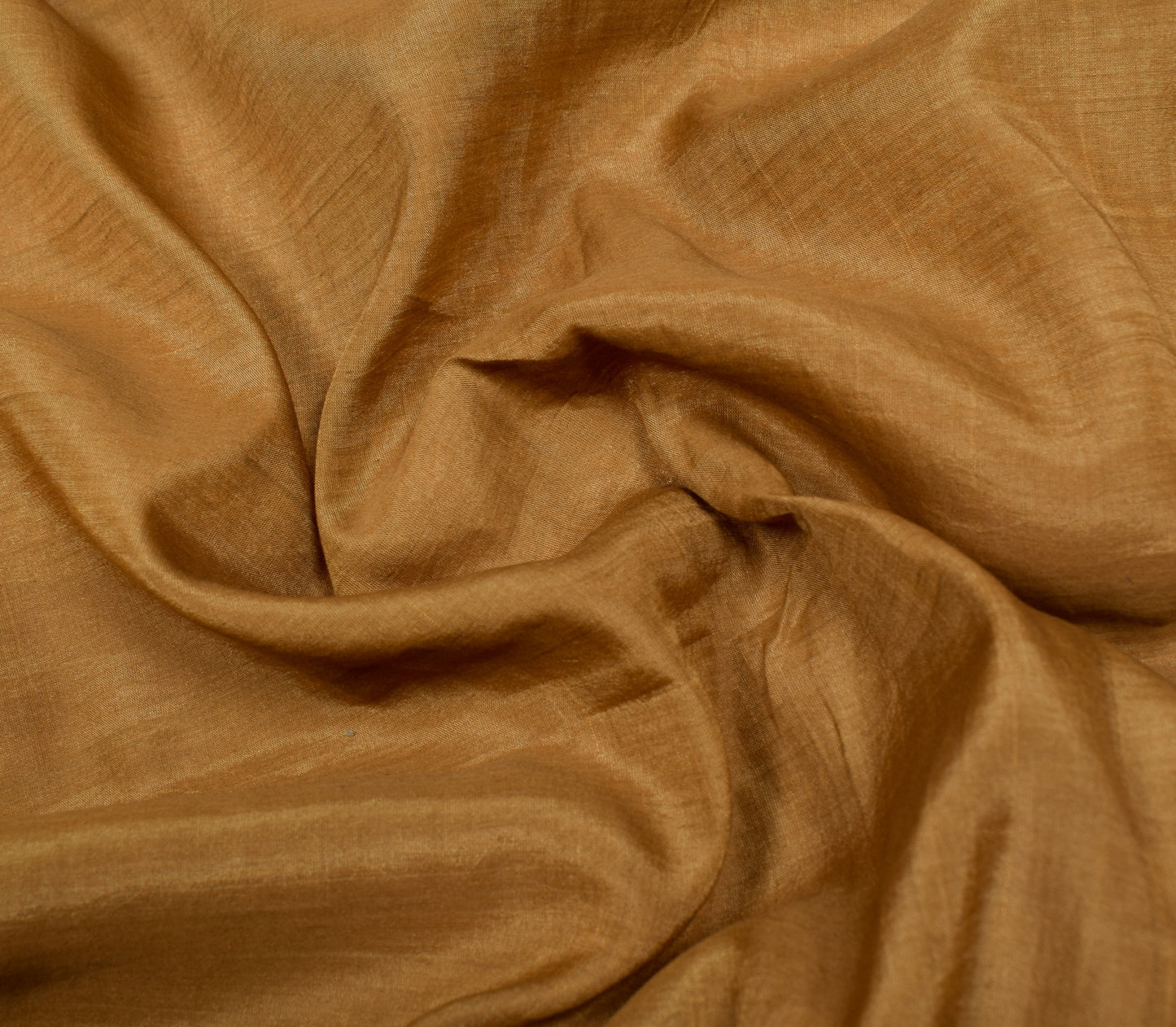 Sushila Vintage Brown Saree 100% Pure Silk Zari Brocade Woven Floral Sari Fabric