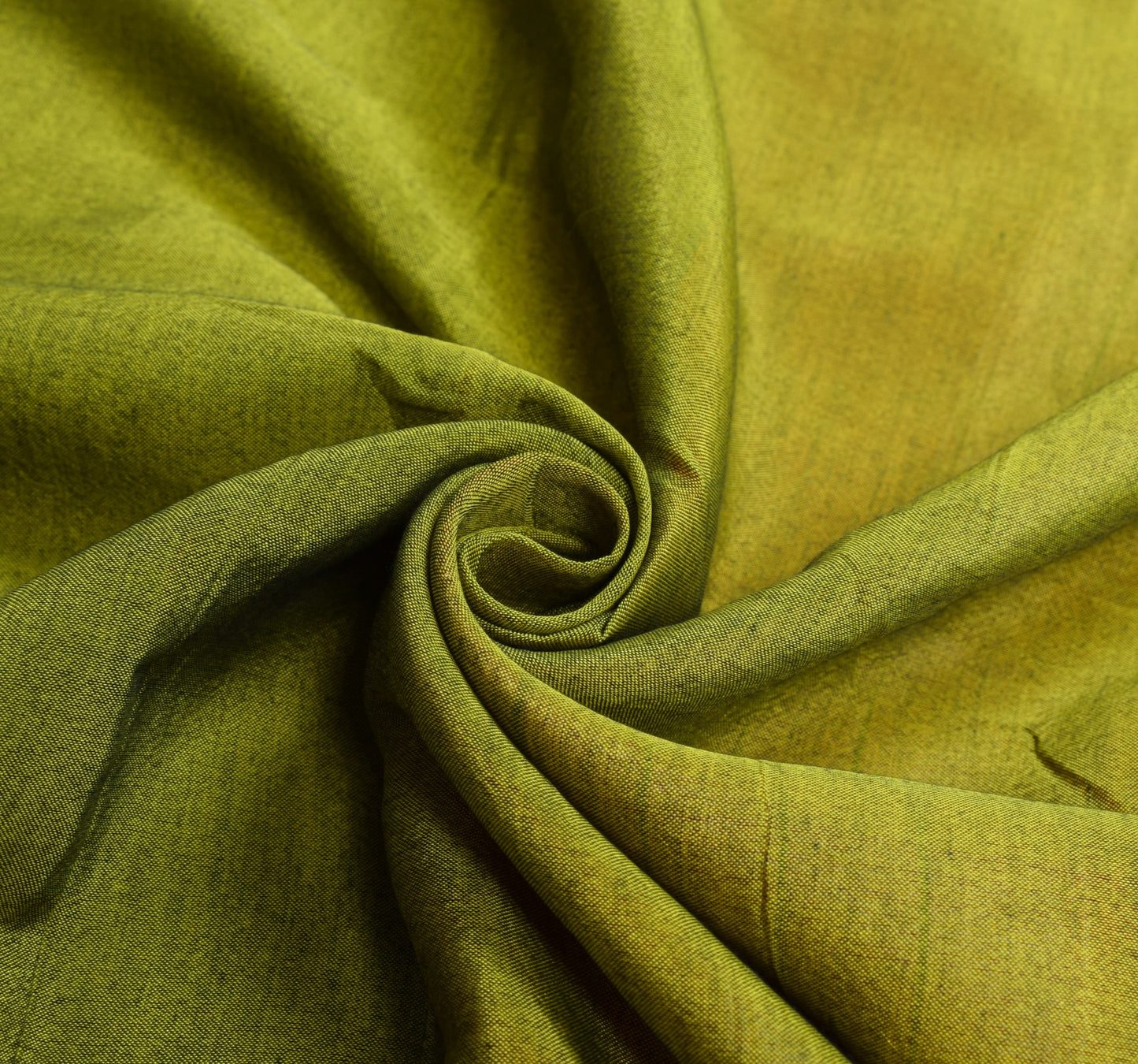 Sushila Vintage Ilkal Handloom Sari Pure Cotton Silk Green Saree Woven Fabric