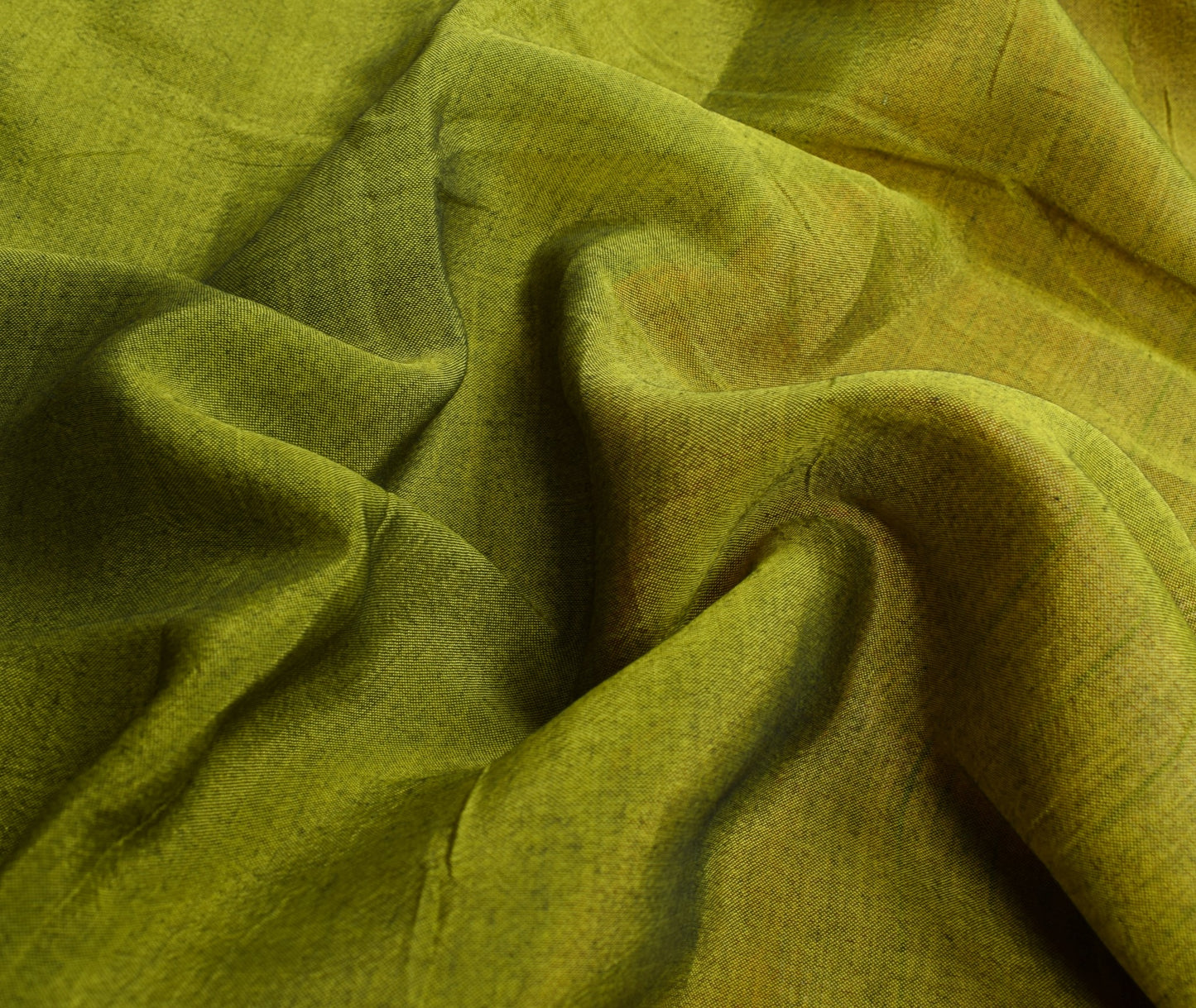 Sushila Vintage Ilkal Handloom Sari Pure Cotton Silk Green Saree Woven Fabric