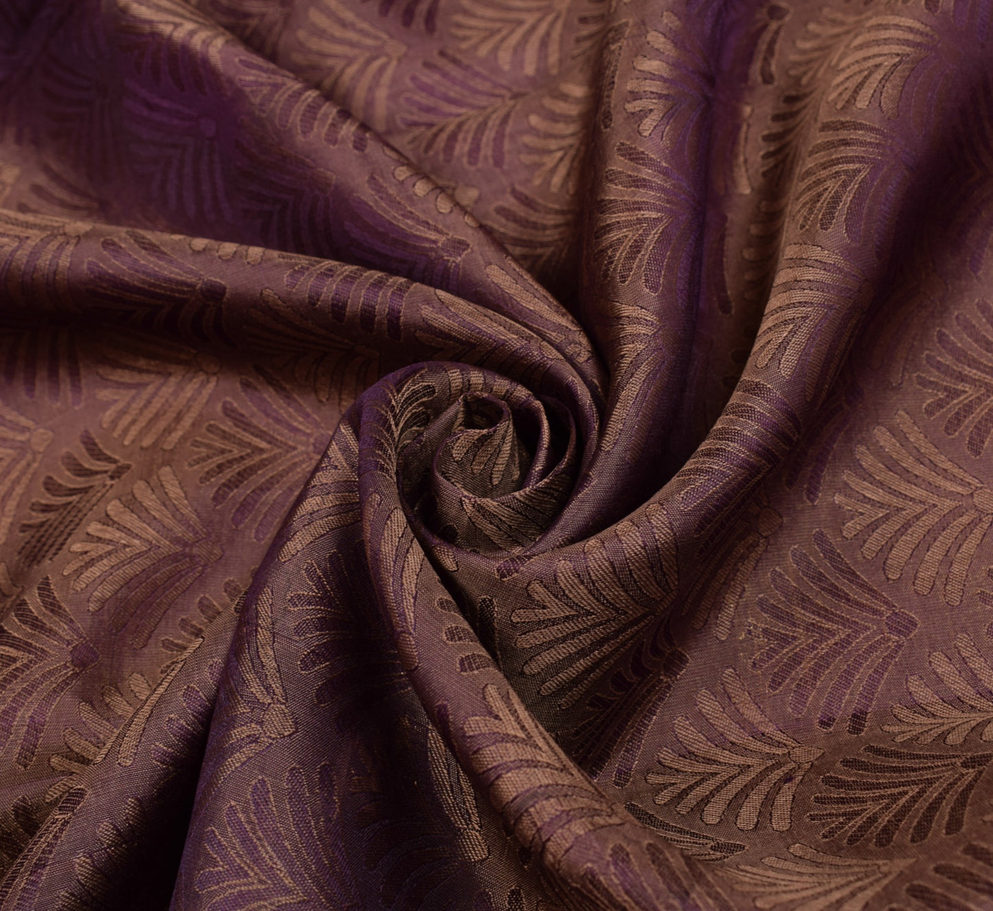 Sushila Vintage Purple Dual Toned Saree Pure Silk Zari Woven HEAVY Sari Fabric