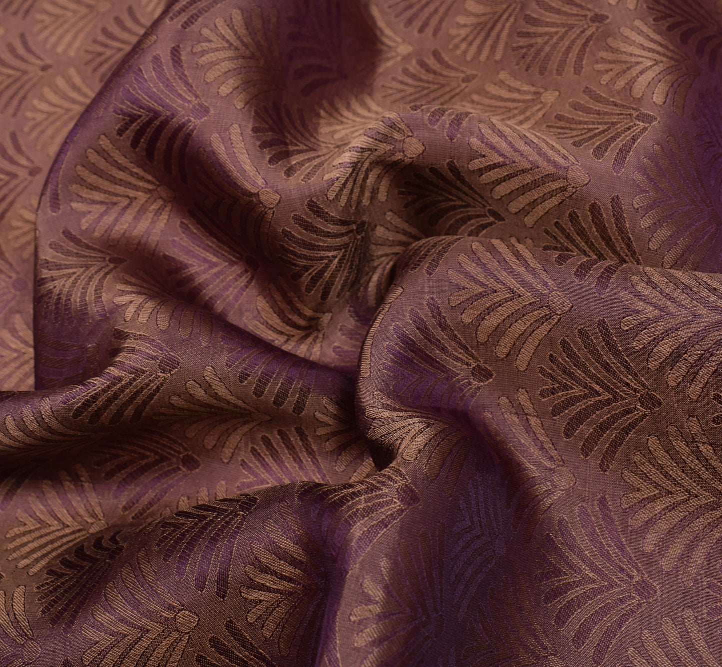 Sushila Vintage Purple Dual Toned Saree Pure Silk Zari Woven HEAVY Sari Fabric