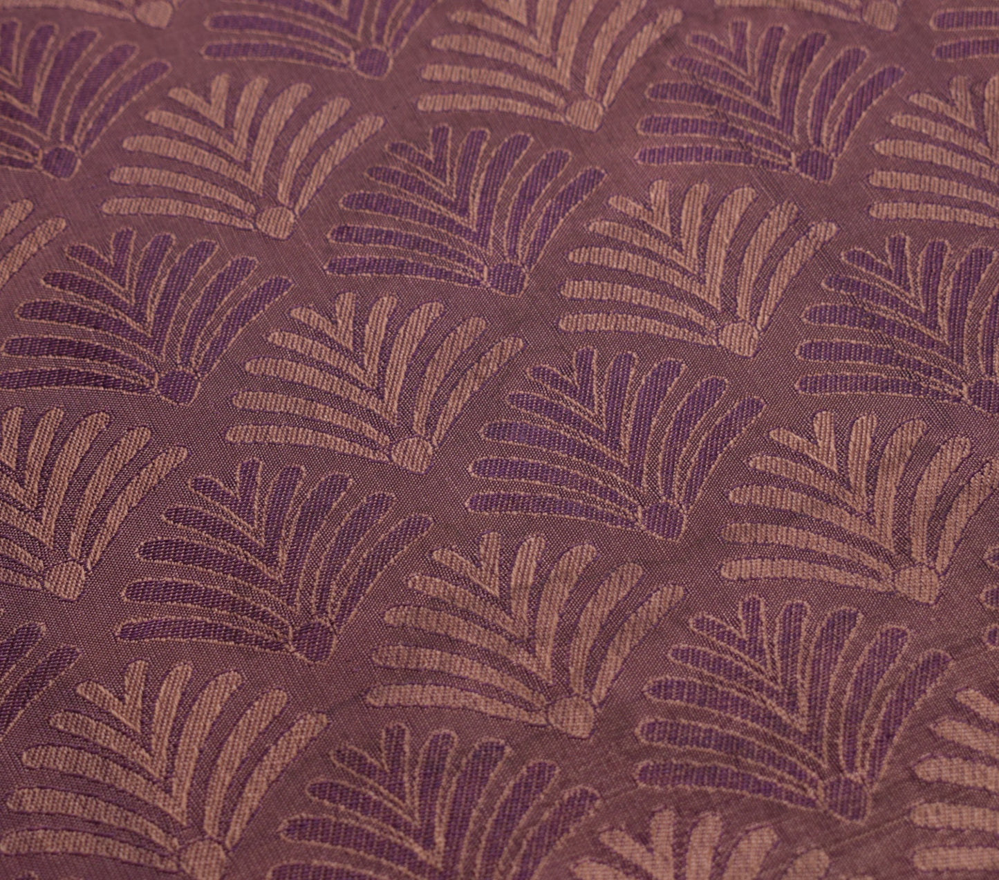 Sushila Vintage Purple Dual Toned Saree Pure Silk Zari Woven HEAVY Sari Fabric
