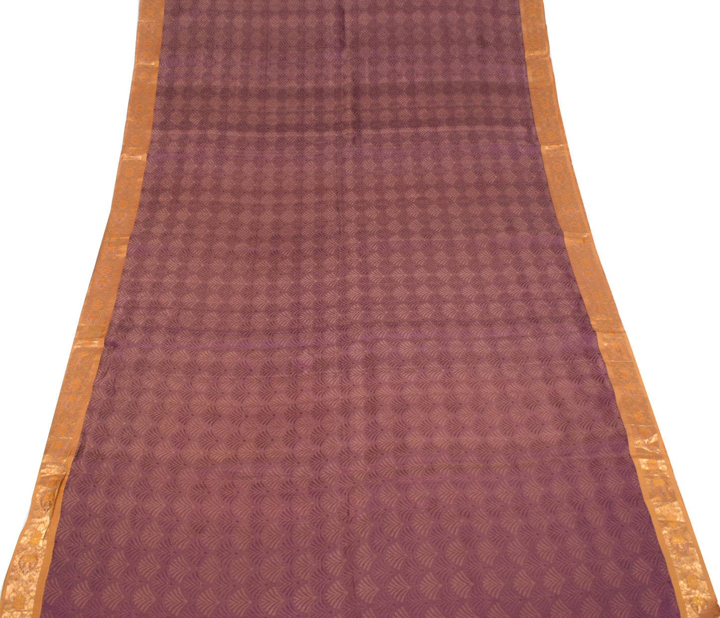 Sushila Vintage Purple Dual Toned Saree Pure Silk Zari Woven HEAVY Sari Fabric