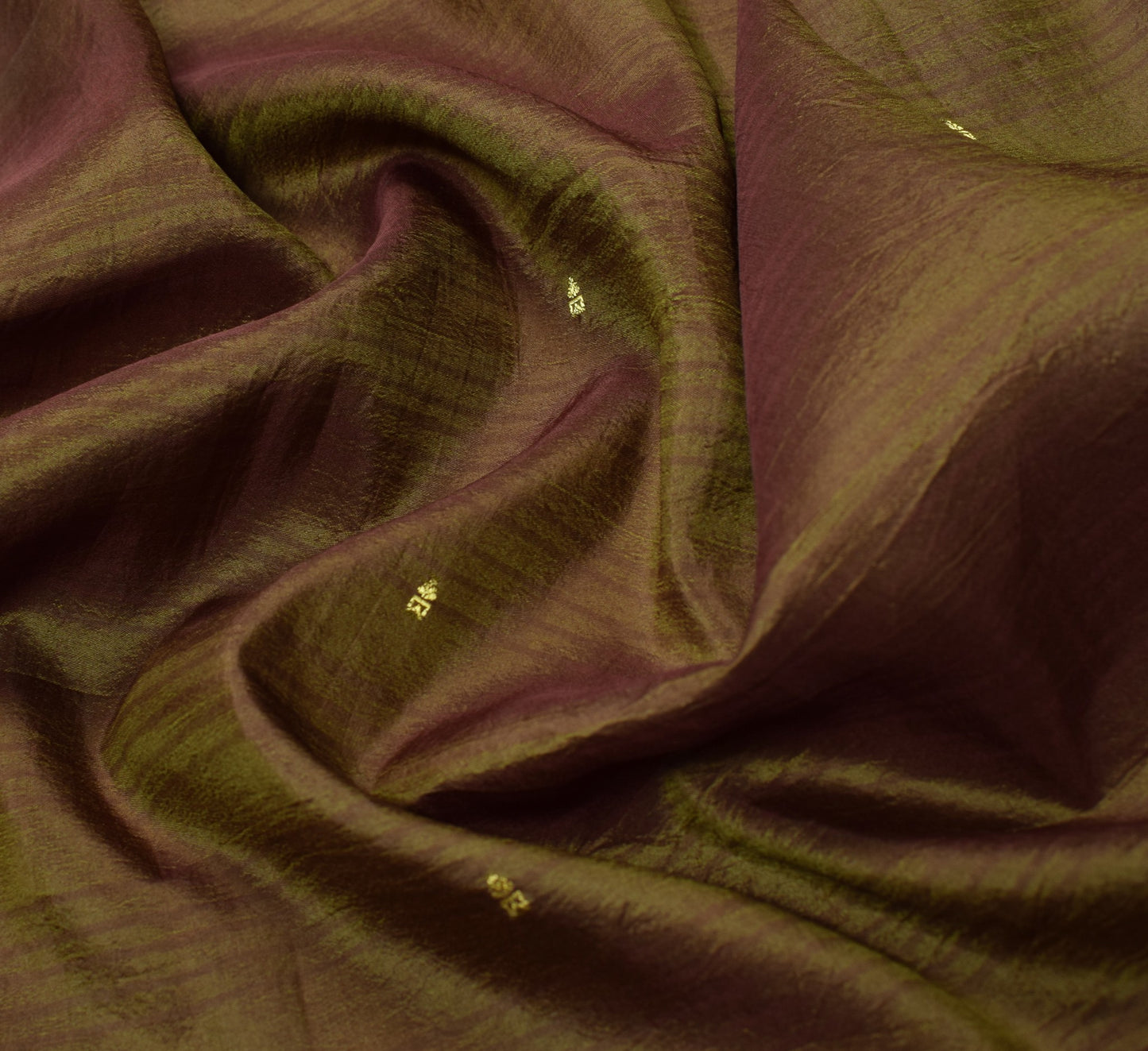 Sushila Vintage Green Saree Pure Silk Zari Brocade/Banarasi Woven Sari Fabric