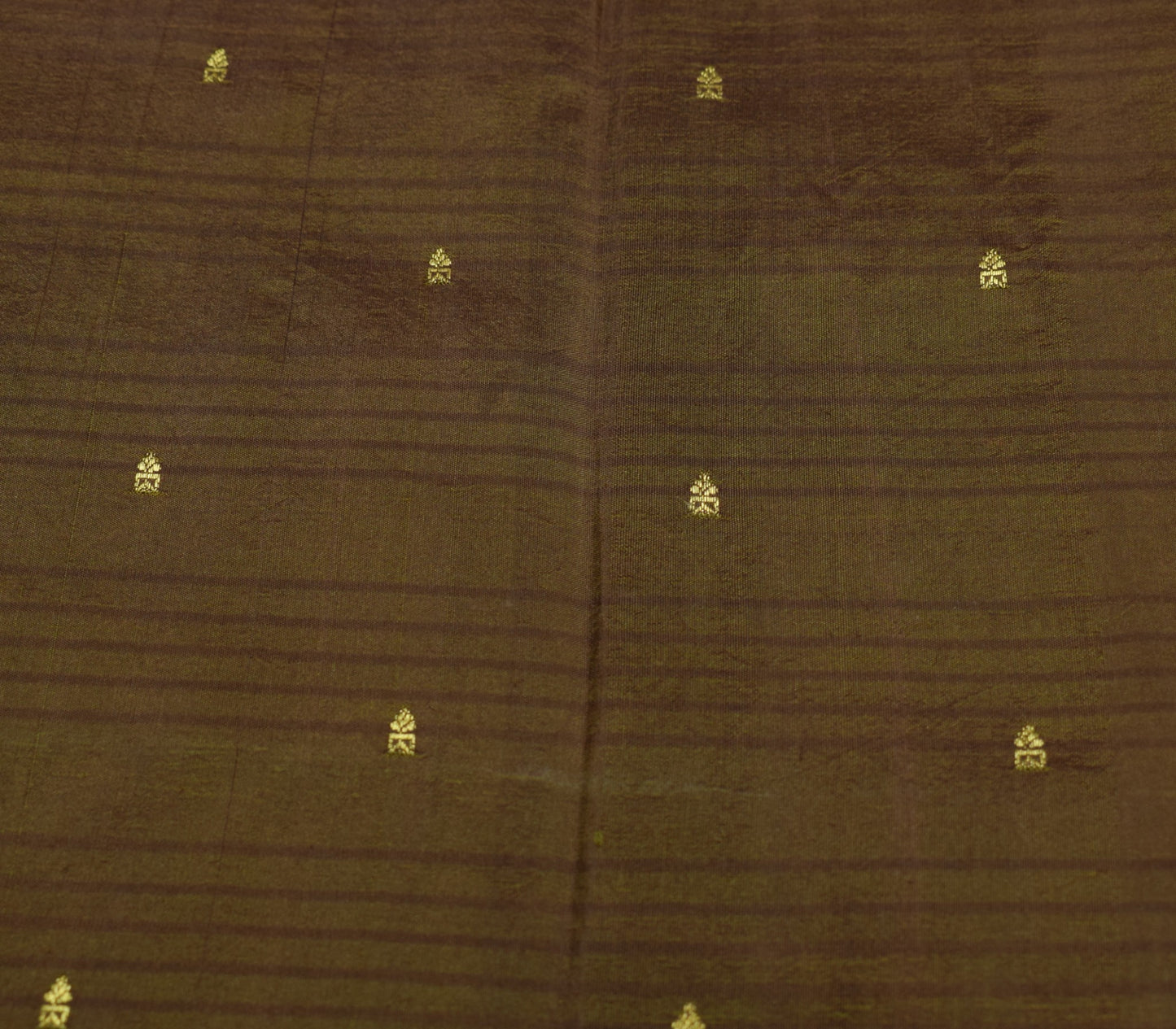 Sushila Vintage Green Saree Pure Silk Zari Brocade/Banarasi Woven Sari Fabric