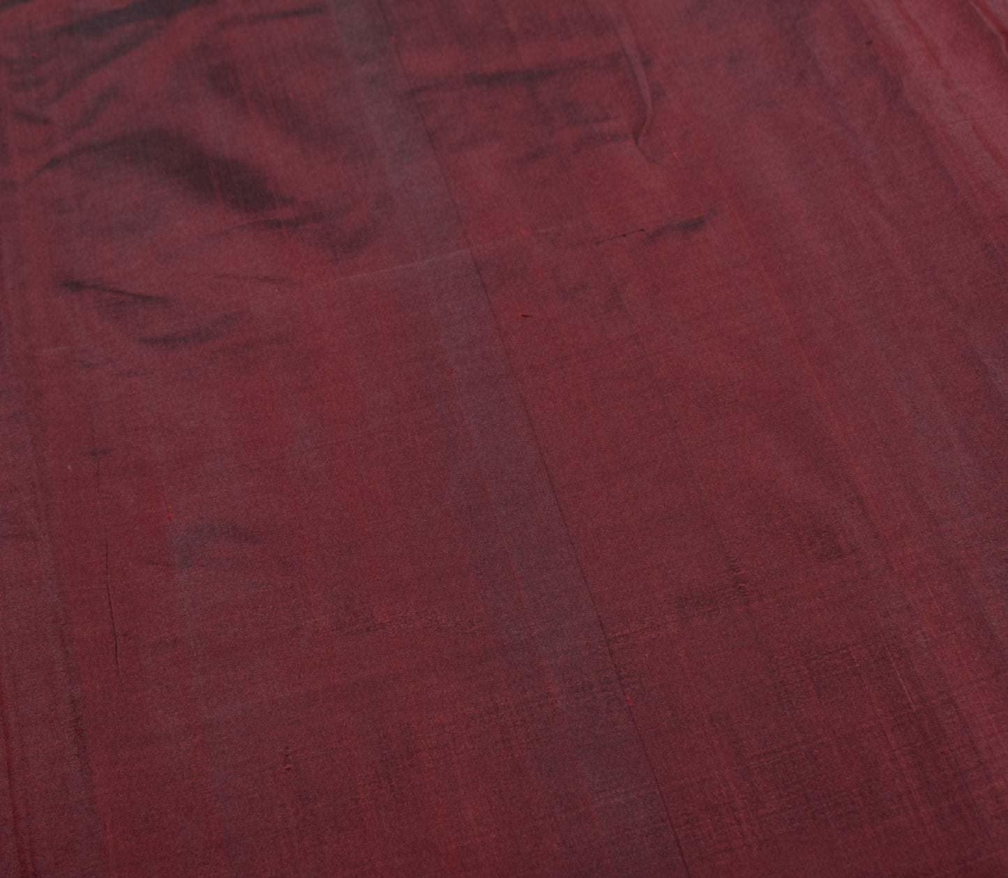Sushila Vintage Dark Maroon Saree 100% Pure Silk Banarasi Woven Soft Sari Fabric