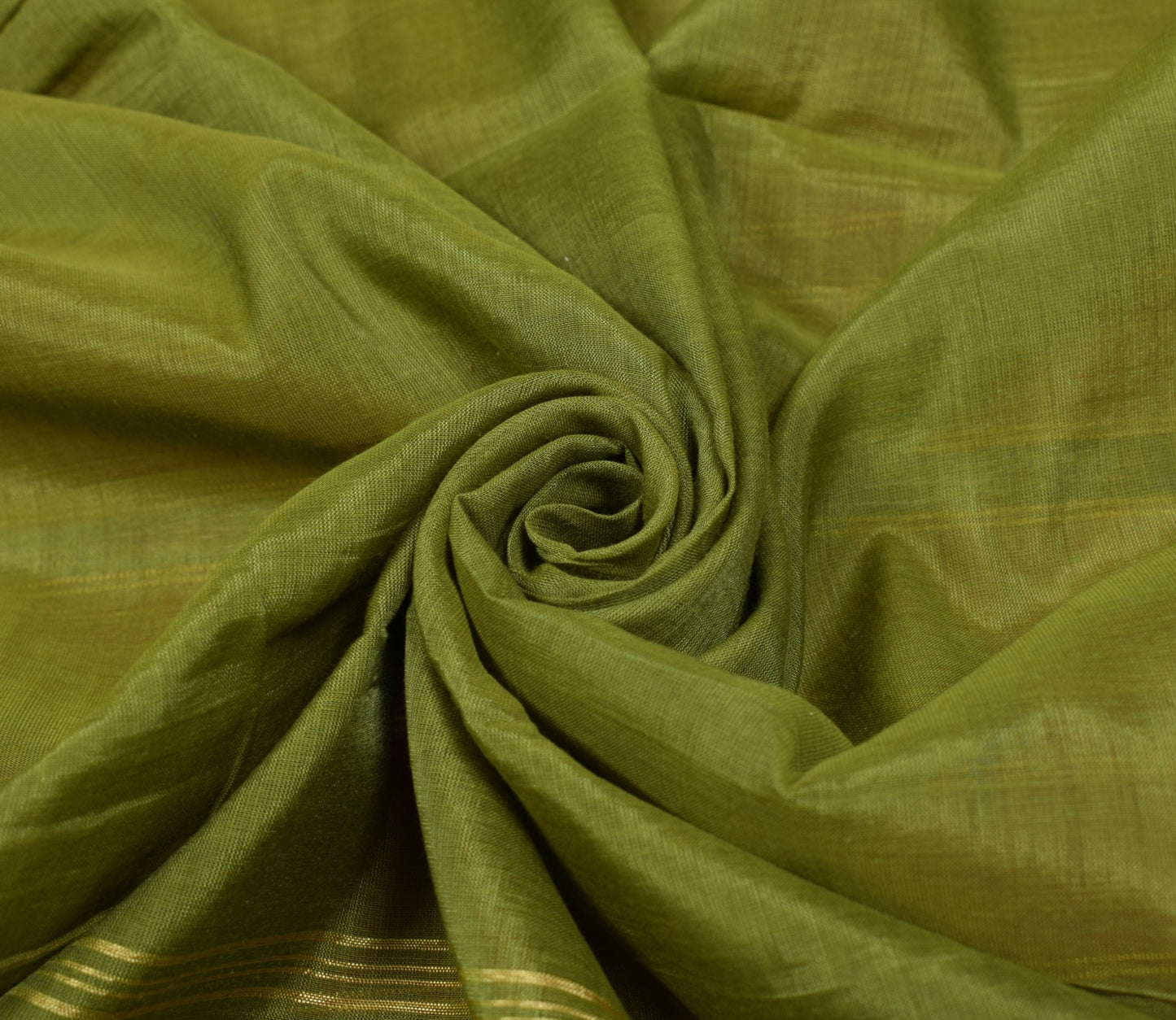 Sushila Vintage Green Saree Pure Cotton Hand Woven Ikat Patola Sari Craft Fabric