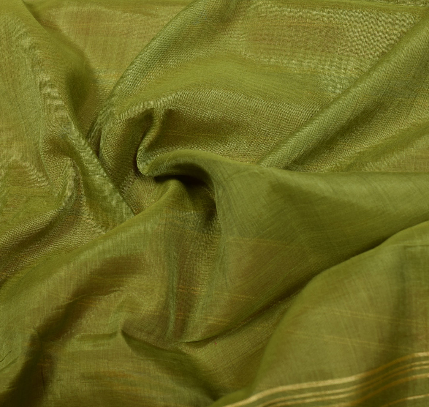 Sushila Vintage Green Saree Pure Cotton Hand Woven Ikat Patola Sari Craft Fabric