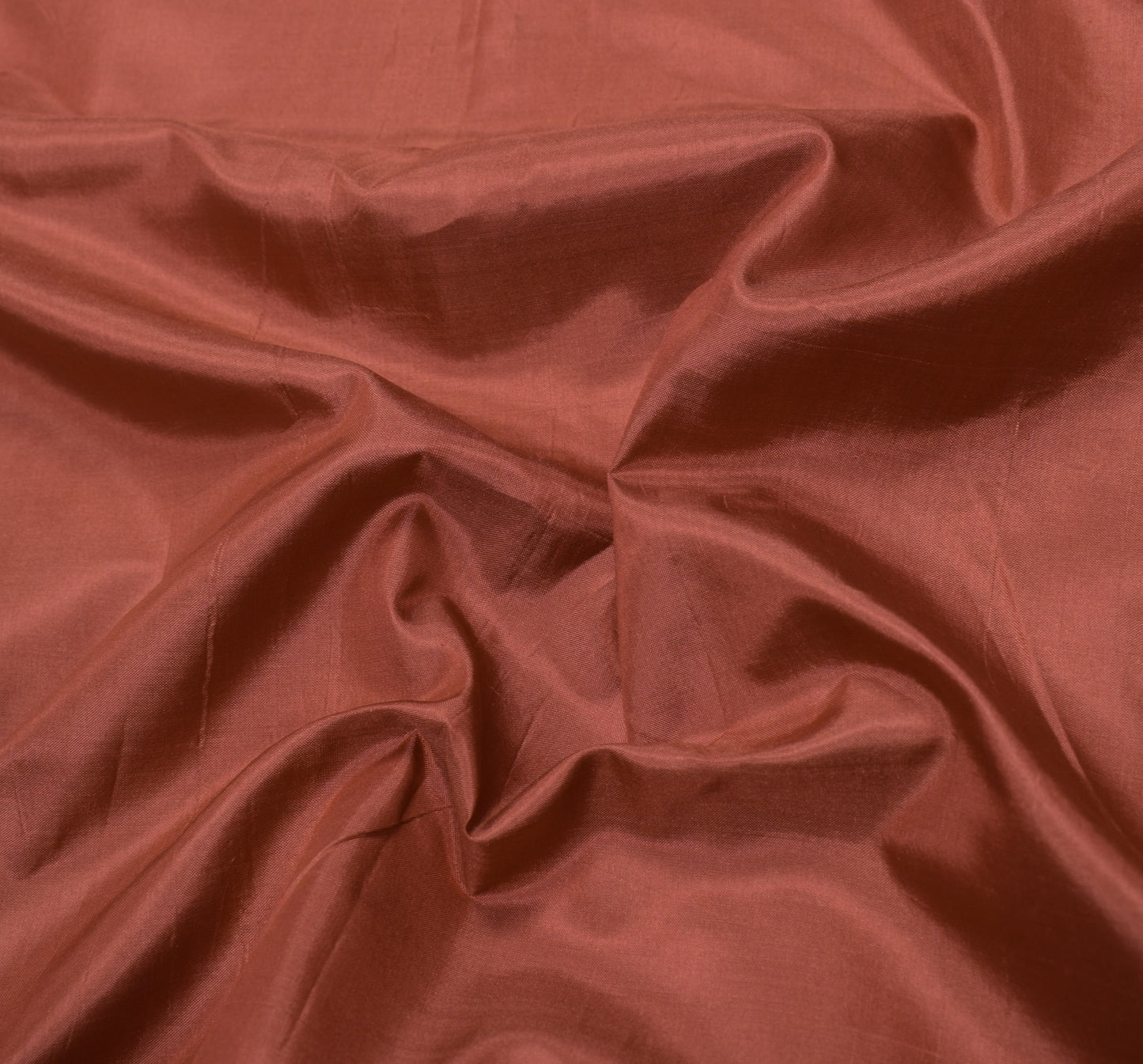 Sushila Vintage Brown Plain Saree Banarasi Woven Border Pallu Pure Silk Sari