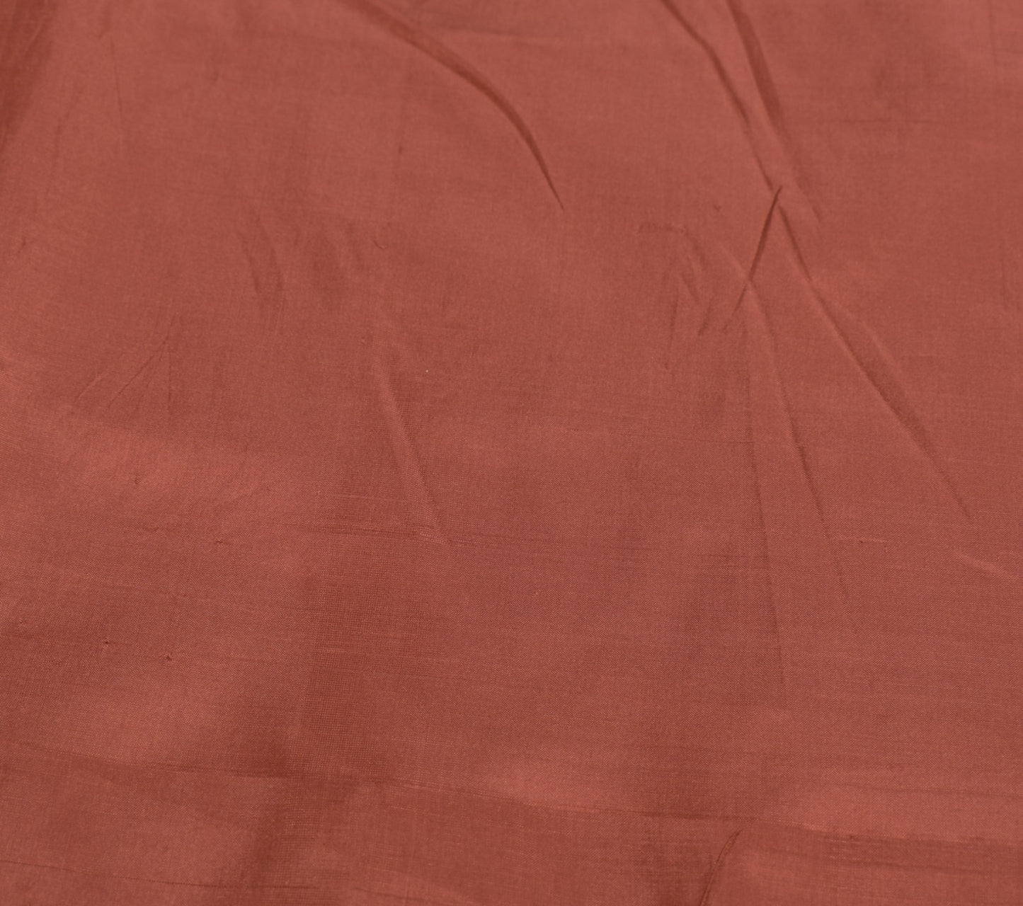 Sushila Vintage Brown Plain Saree Banarasi Woven Border Pallu Pure Silk Sari