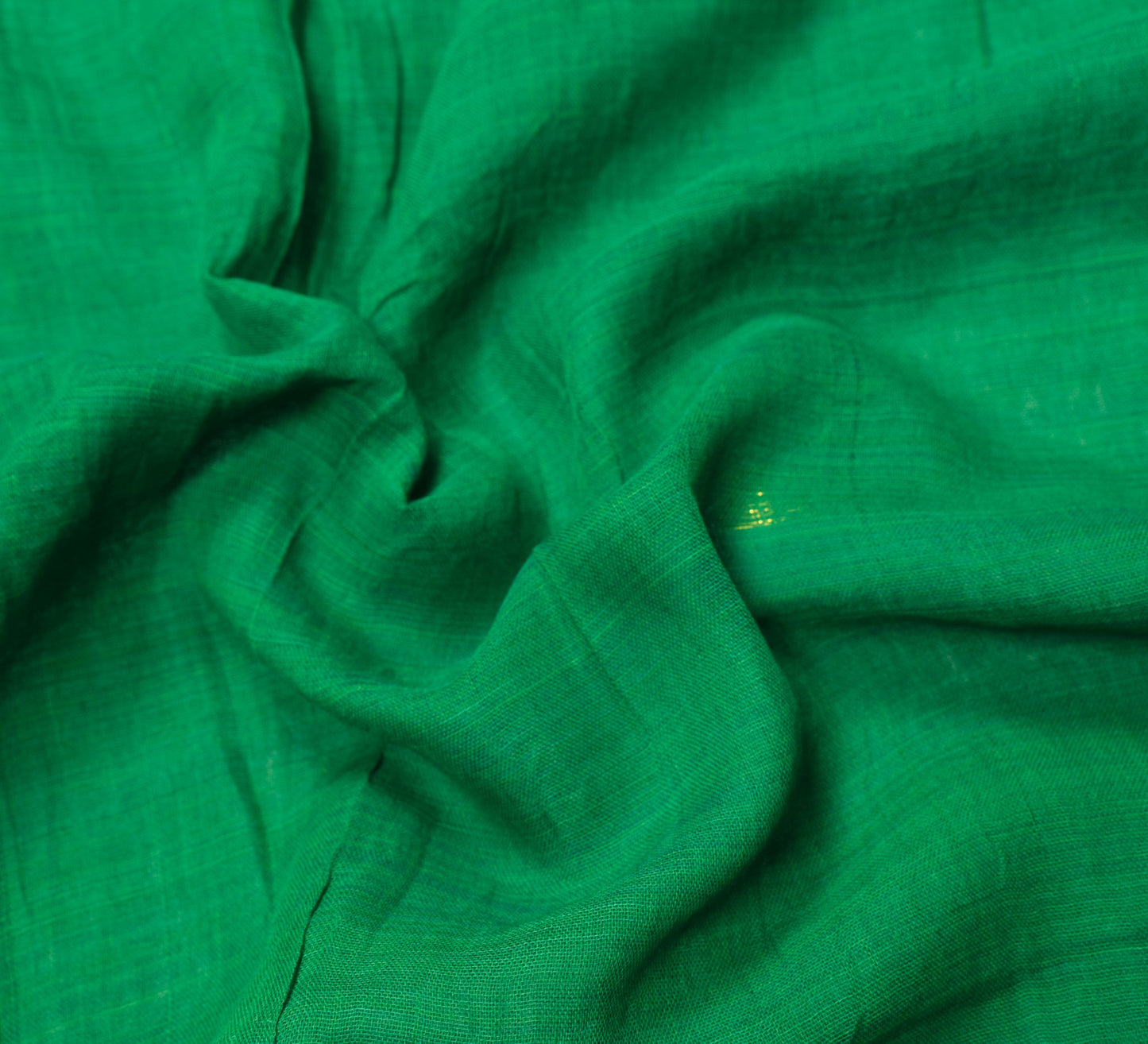 Sushila Vintage Green Saree with Purple Zari Border Pure Cotton 312" Sari Fabric