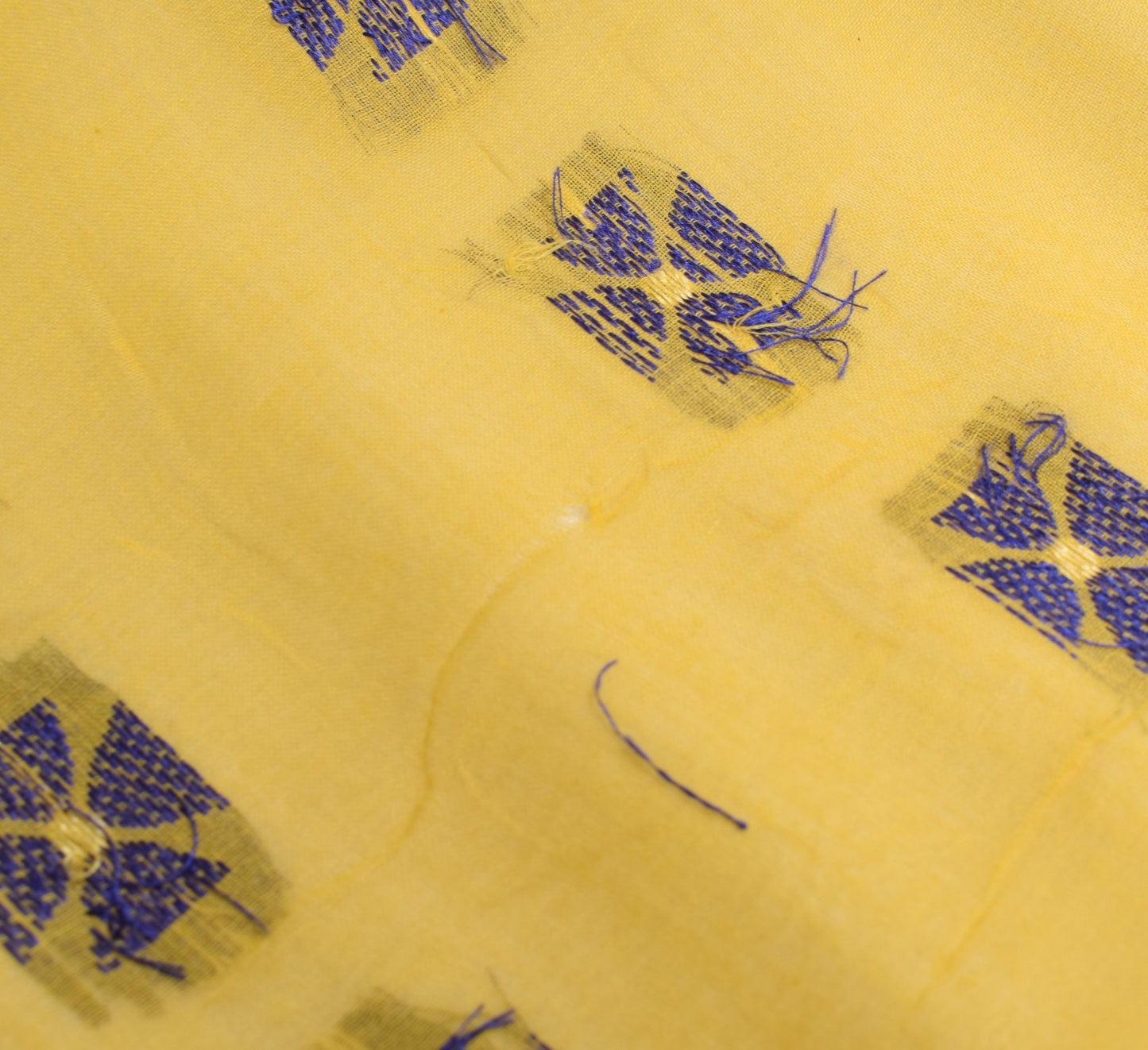 Sushila Vintage Bengal Pure Cotton Scrap Saree All Over Woven Soft Sari Fabric