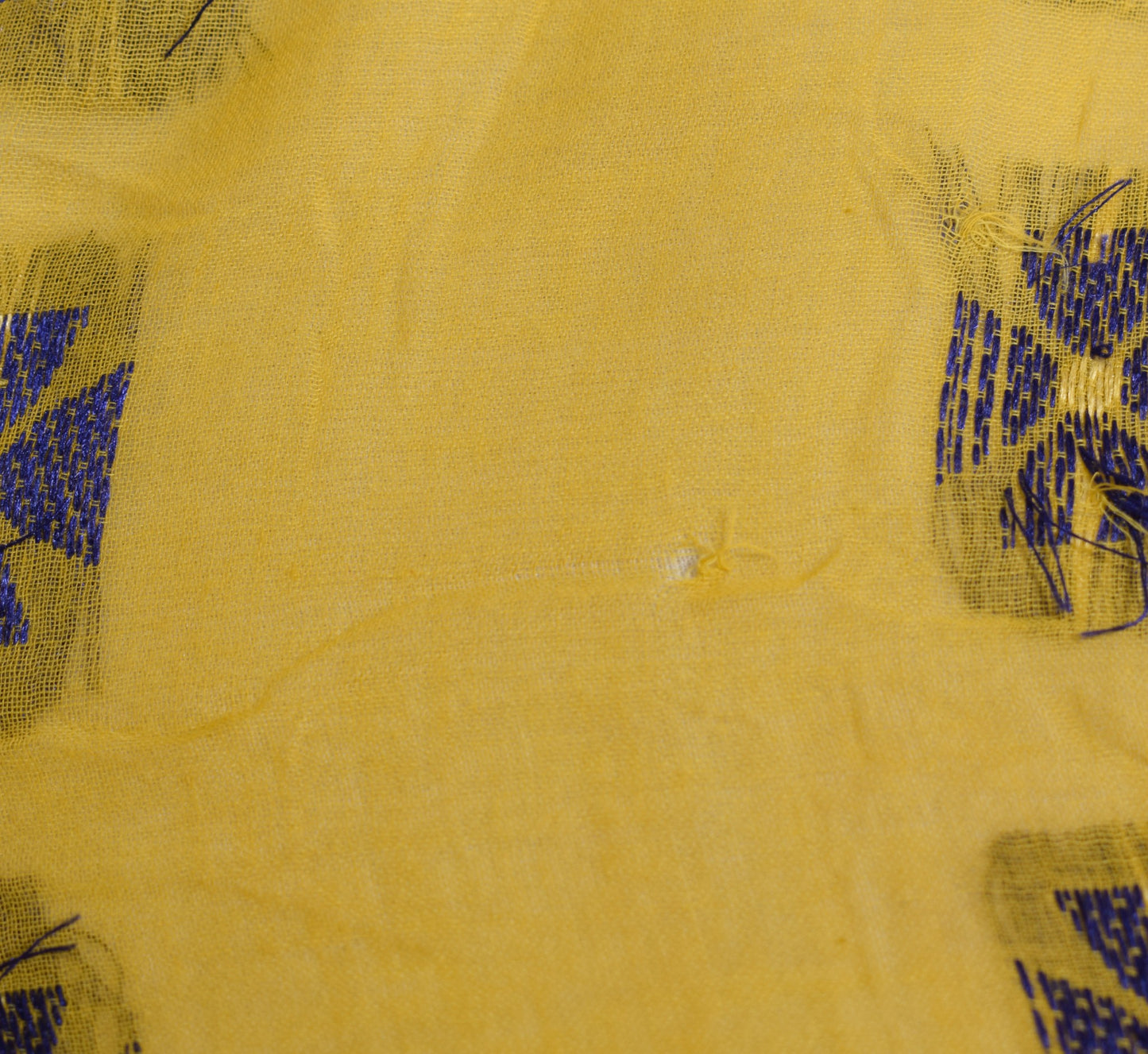 Sushila Vintage Bengal Pure Cotton Scrap Saree All Over Woven Soft Sari Fabric