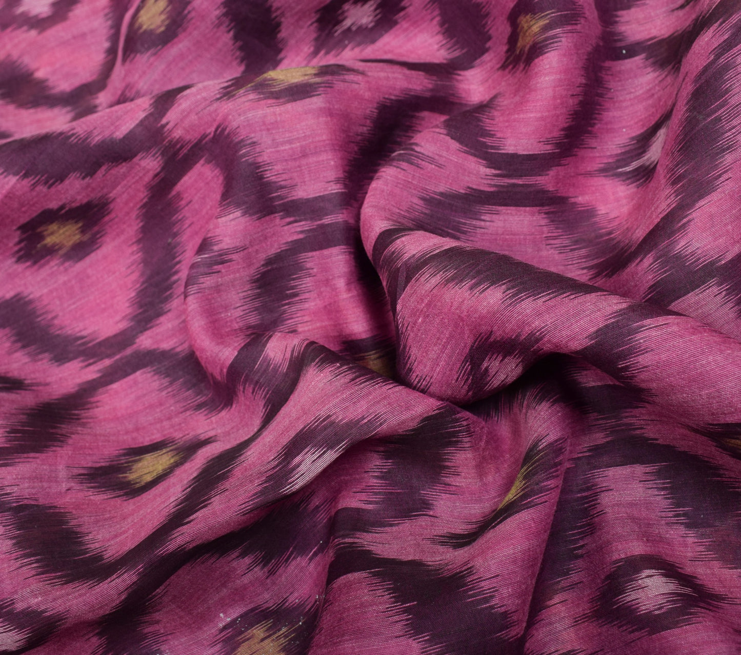 Sushila Vintage Purple Saree Pure Cotton Silk Hand Woven Pochampally Ikat Sari