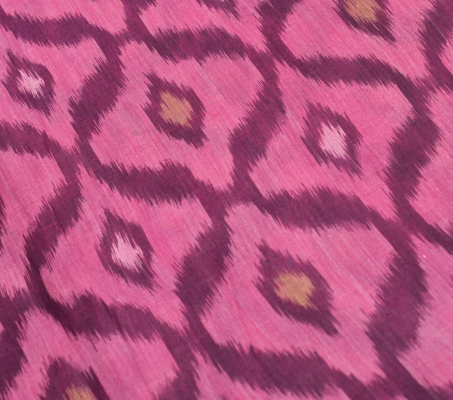 Sushila Vintage Purple Saree Pure Cotton Silk Hand Woven Pochampally Ikat Sari