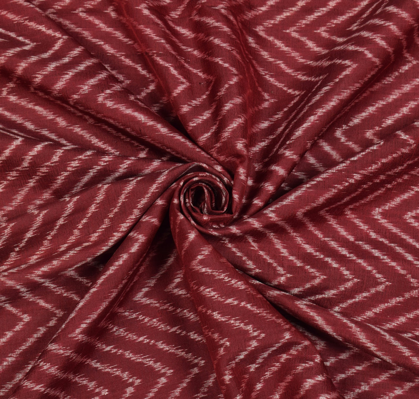 Sushila Vintage Maroon Saree Pure Silk Ikat Patola Handloom Sari Craft Fabric