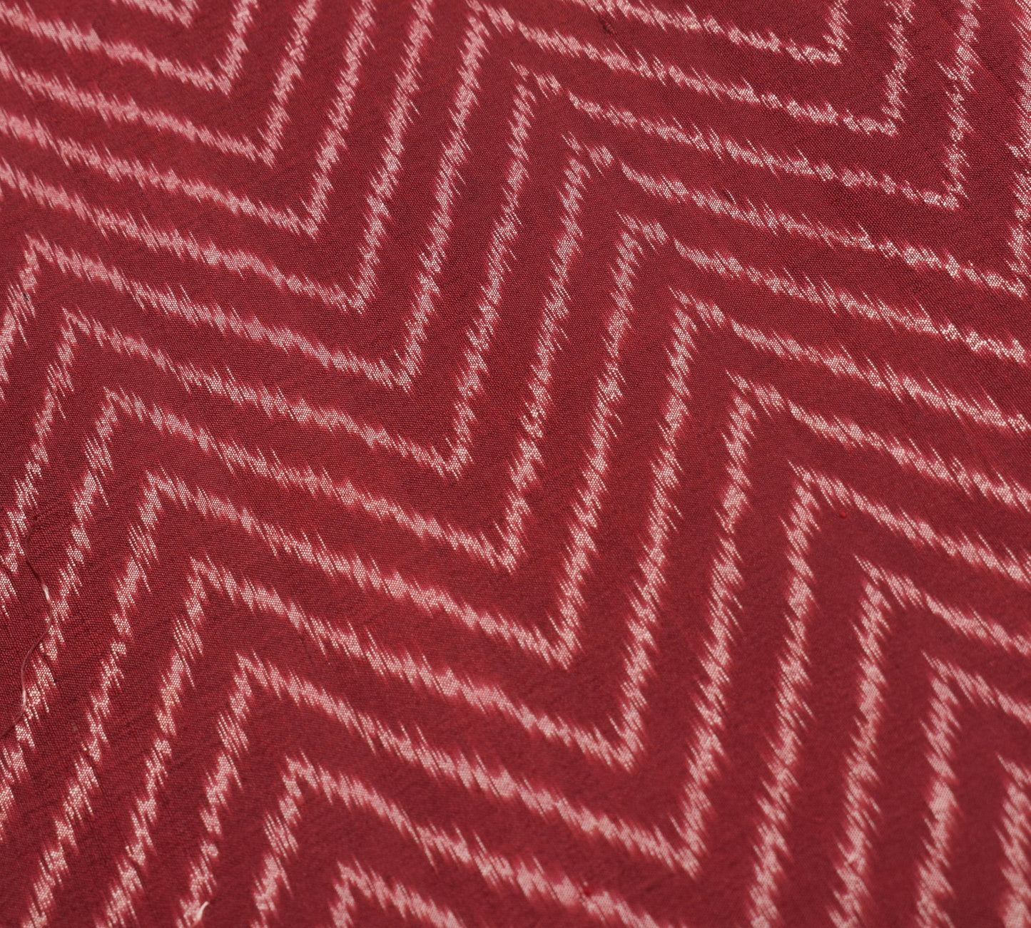 Sushila Vintage Maroon Saree Pure Silk Ikat Patola Handloom Sari Craft Fabric