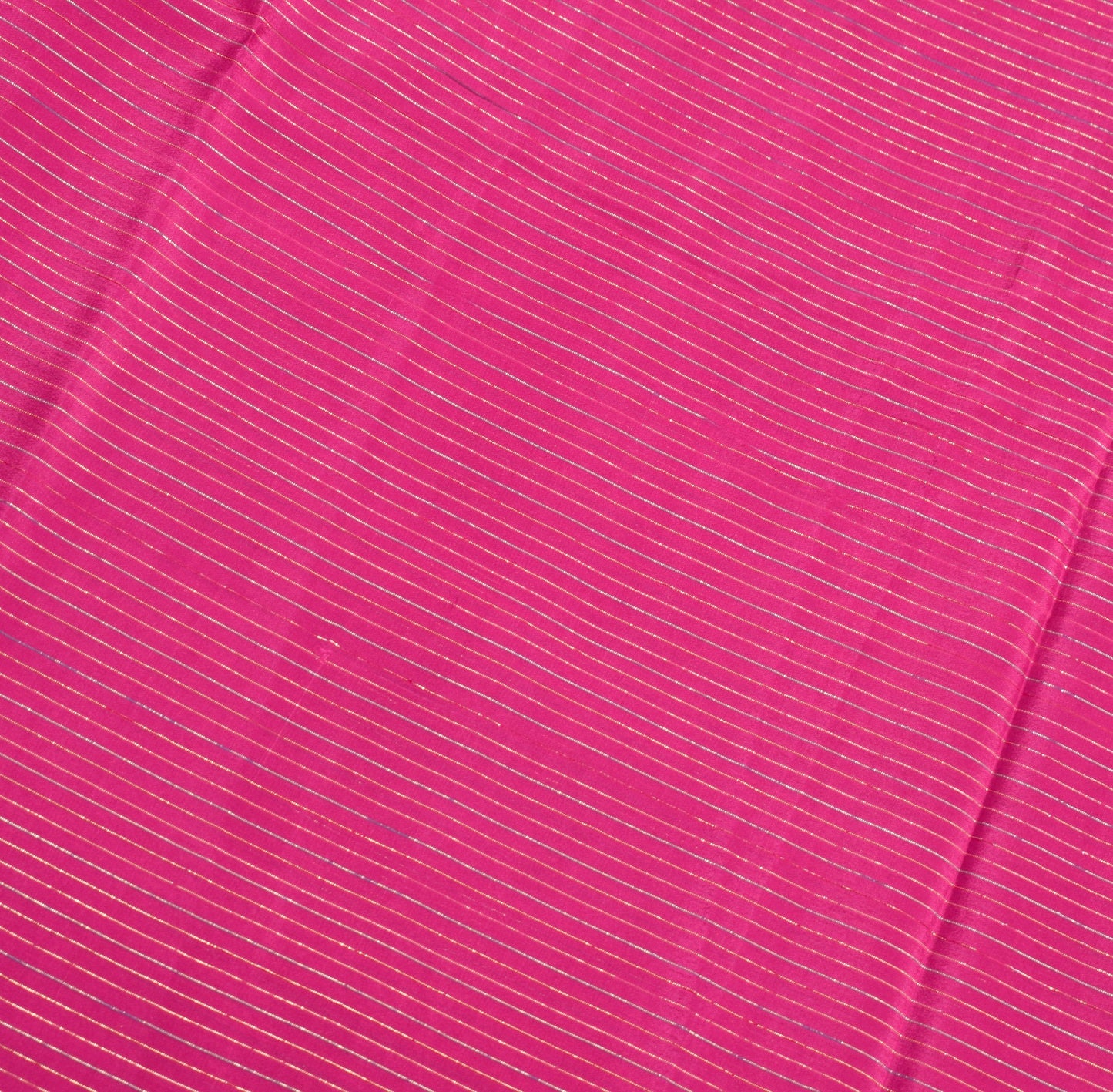 Sushila Vintage Magenta Saree with Blue Border Pallu Pure Silk Woven Sari Fabric