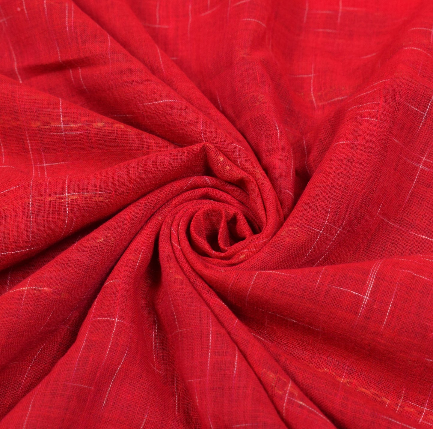 Sushila Vintage Red Saree Odisha Ikat Hazaar Buti Pure Cotton Handloom Sari