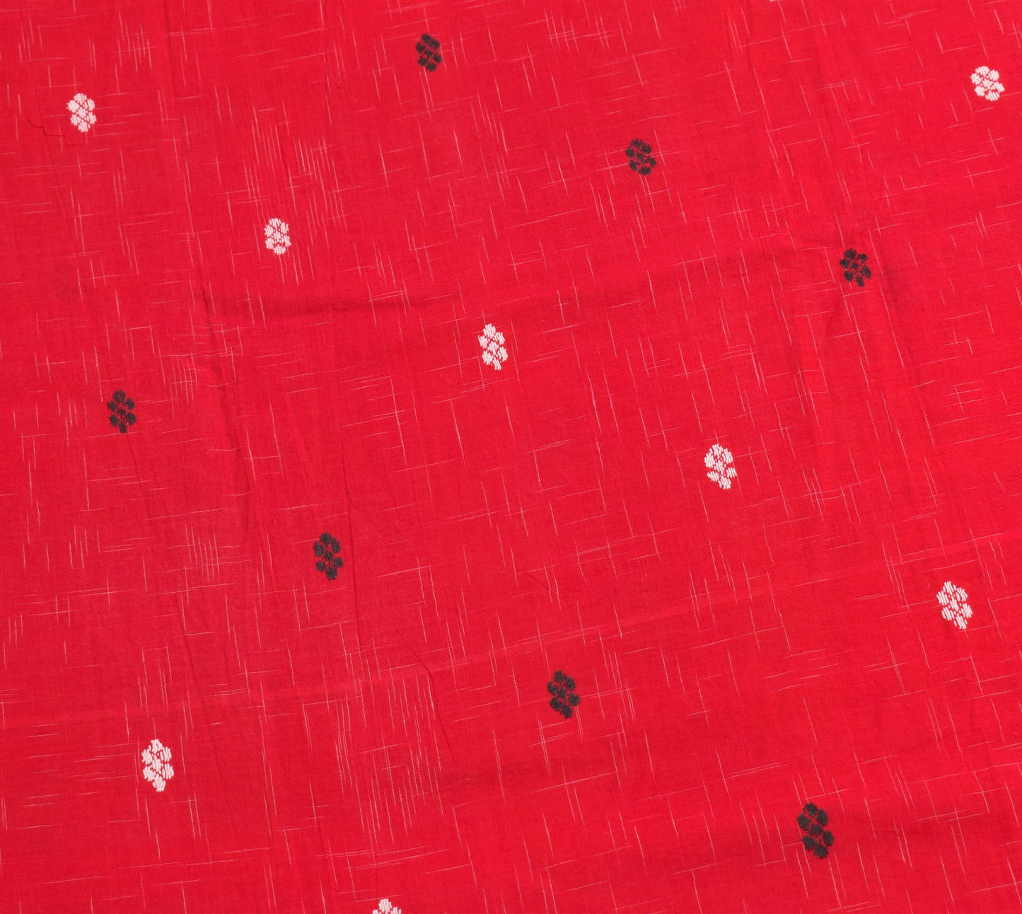 Sushila Vintage Red Saree Odisha Ikat Hazaar Buti Pure Cotton Handloom Sari