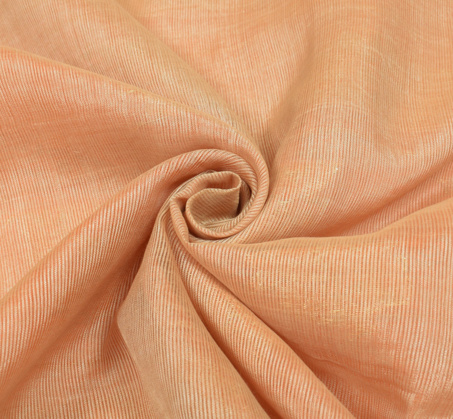 Sushila Vintage Cream Saree ZariWoven Orange Border Pallu Pure Cotton Silk Sari