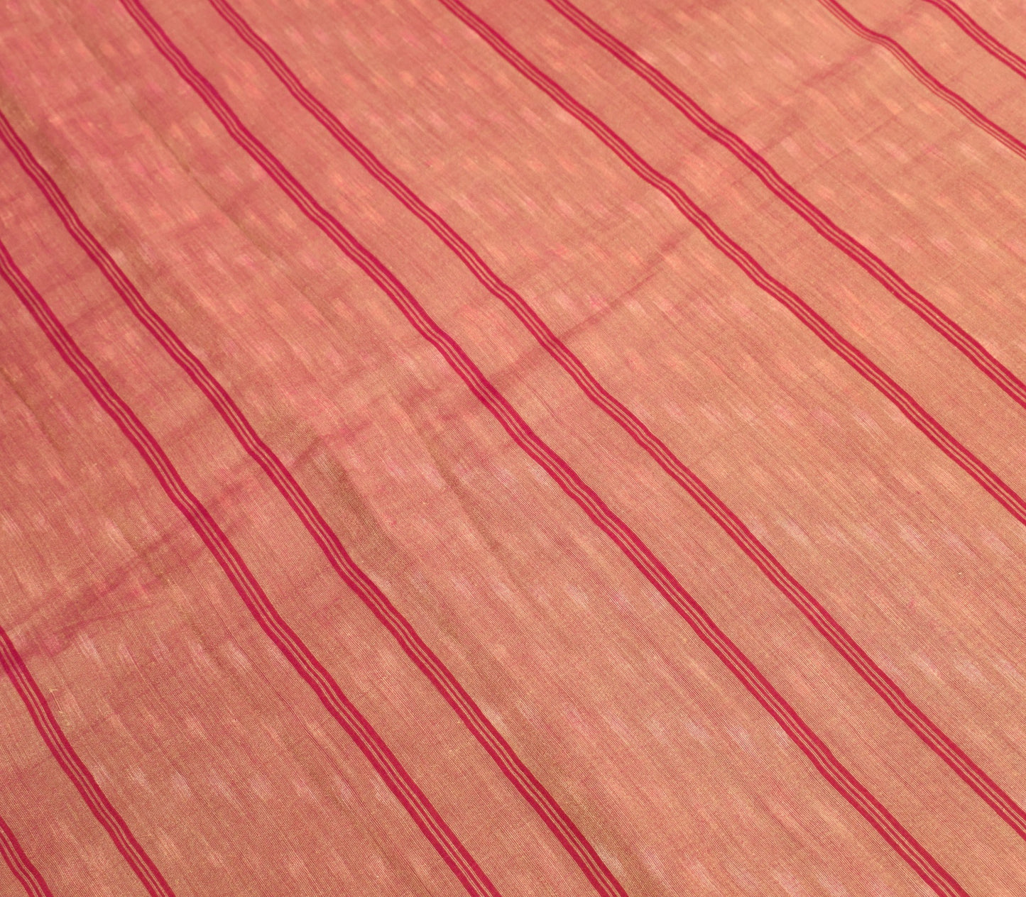 Sushila Vintage Brown Saree Pure Cotton Silk Hand Woven Pochampally Ikat Sari