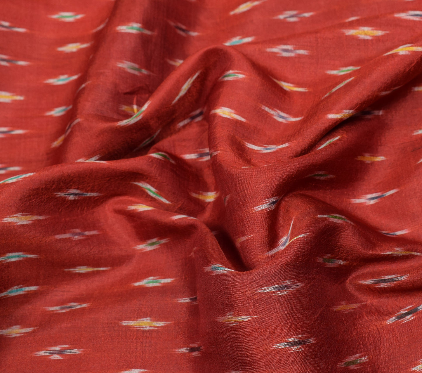 Sushila Vintage Maroon Saree Pure Silk Hand Woven Ikat Patola Rare Sari Fabric