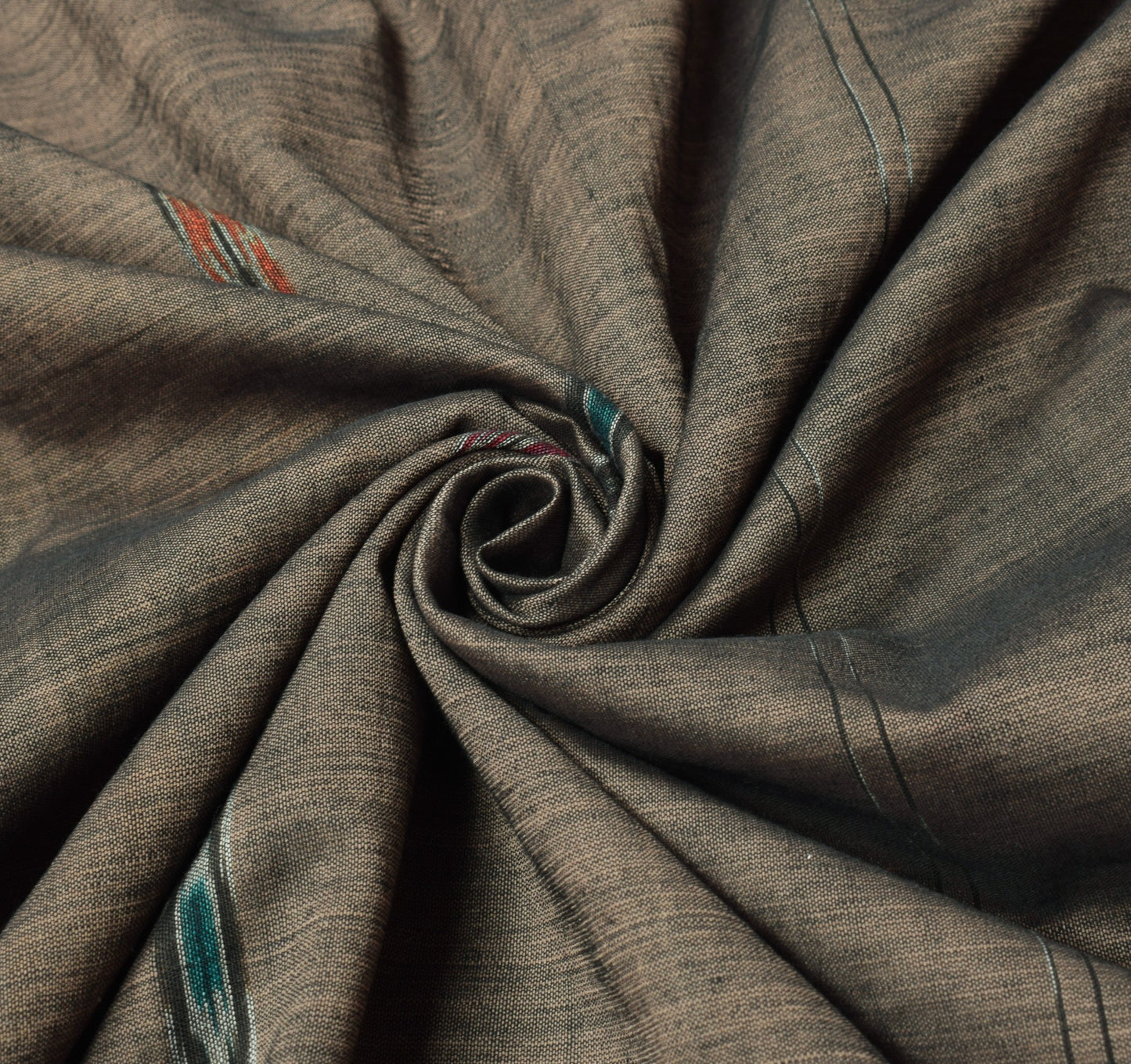 Sushila Vintage Brown Saree Pure Cotton Handloom Sambalpuri Ikat Sari Fabric