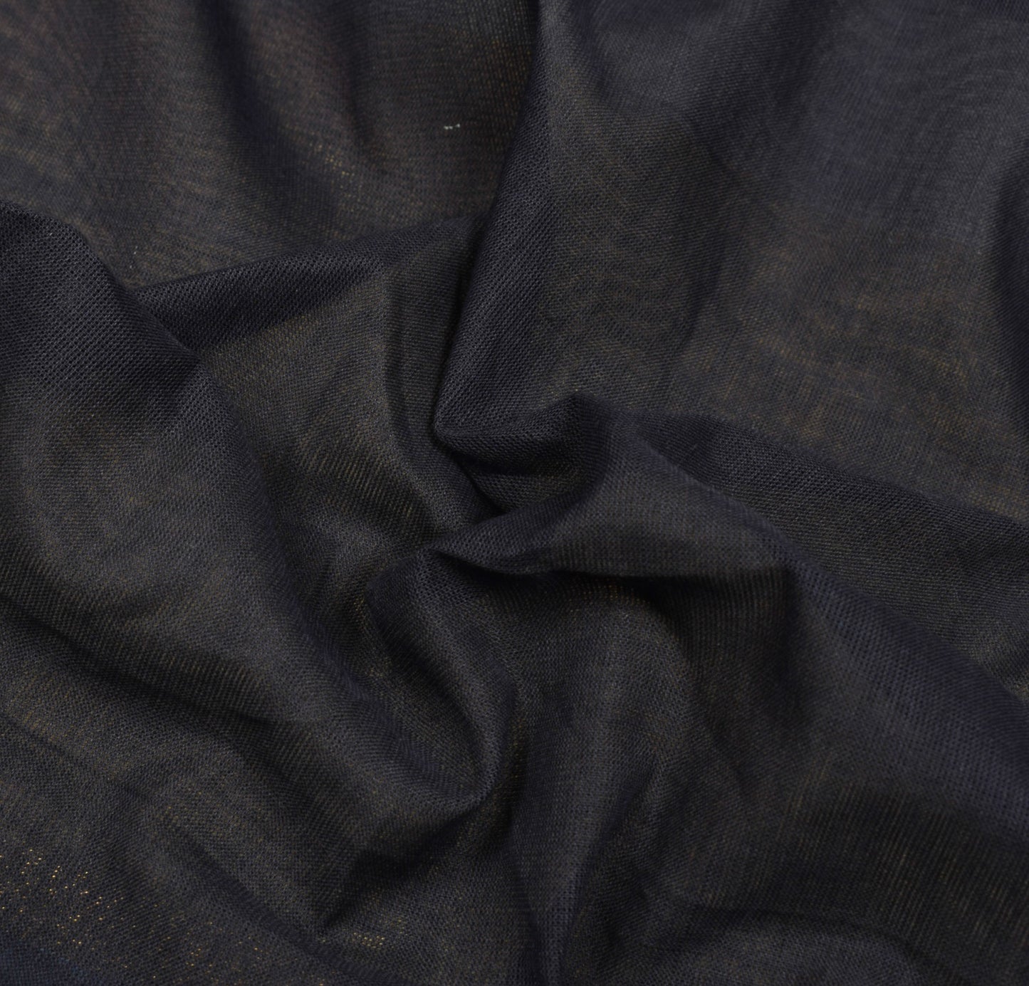 Sushila Vintage Black Woven Saree with Stripes Pallu Pure Cotton BRANDED Sari
