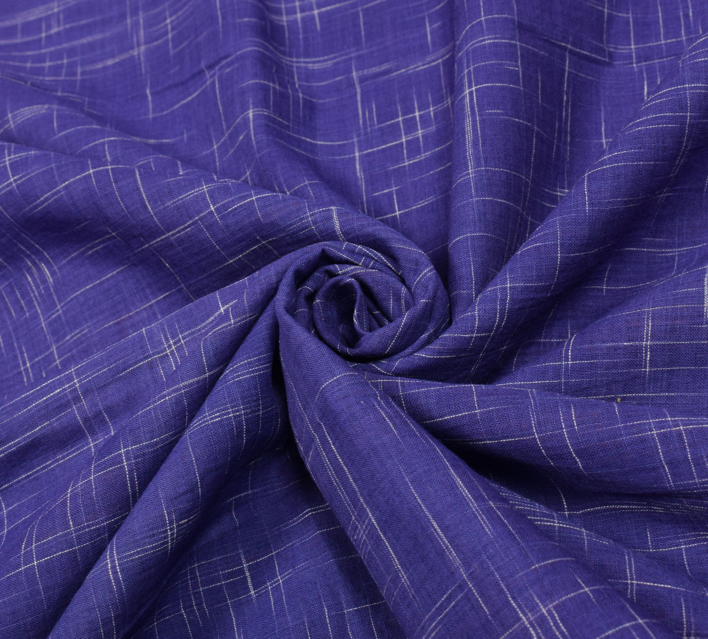 Sushila Vintage Sambalpuri Ikat Saree Handwoven Pure Cotton Blue Sari 5YD Fabric