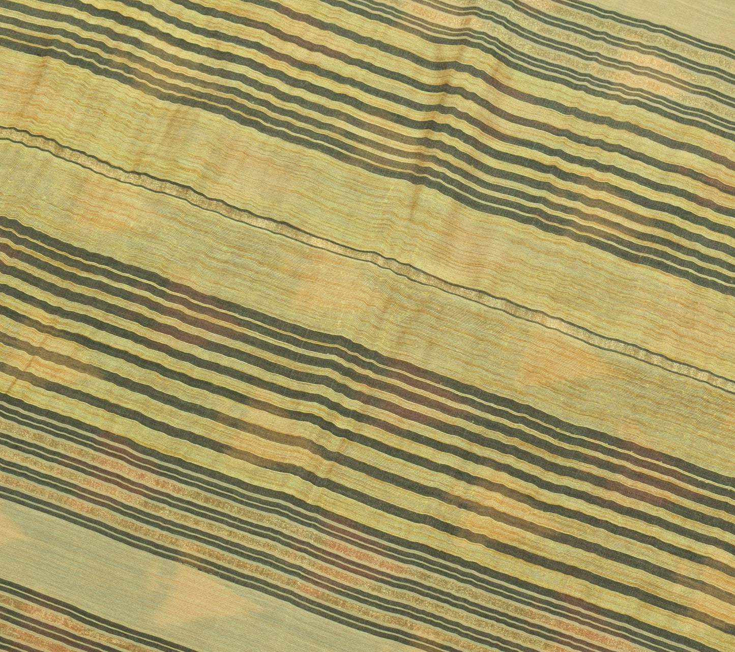 Sushila Vintage Pure Cotton Silk Saree Zari Border Pochampally Ikat Woven Sari