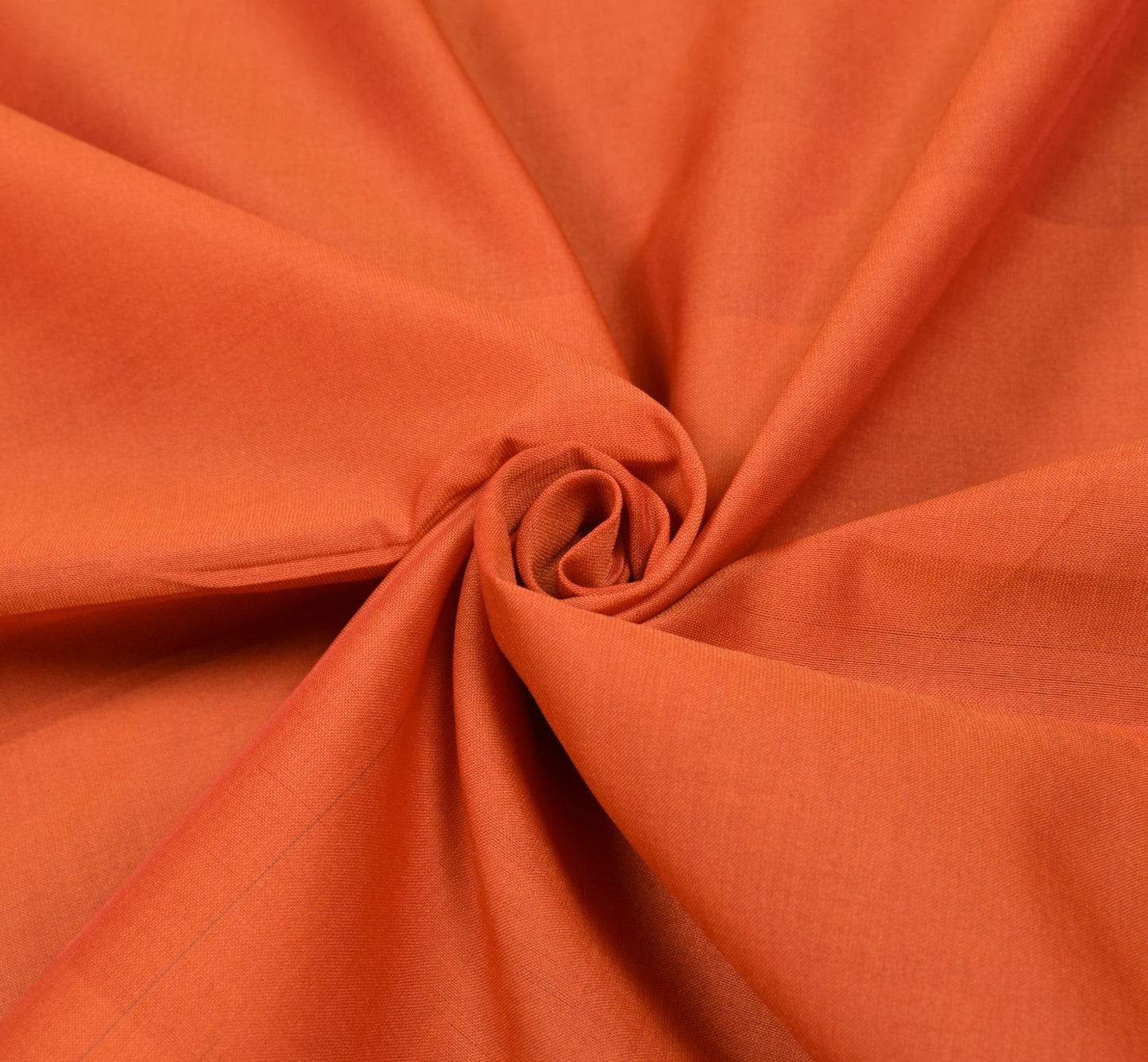 Sushila Vintage Rust Saree Hand Woven Pure Silk Floral Sari with Blouse Fabric