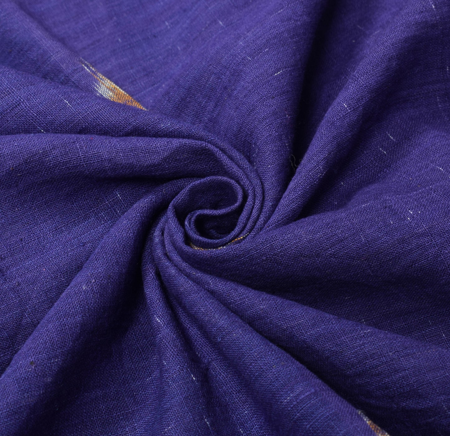 Sushila Vintage Blue Sambalpuri Ikat Saree Hand Woven Pure Cotton Sari Fabric