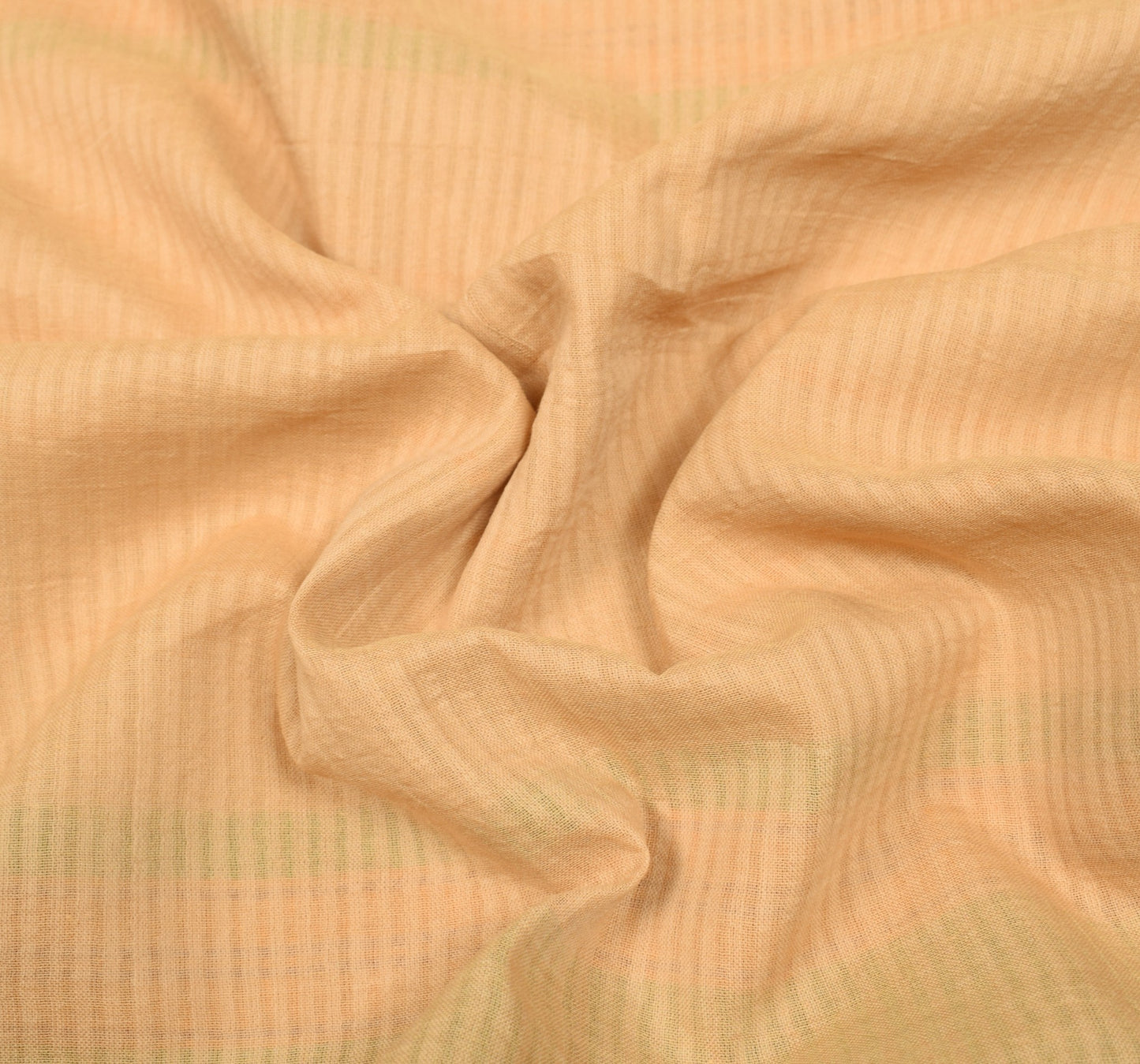 Sushila Vintage Beige Saree Rudraksh Border Pure Cotton Woven Soft  Sari Fabric