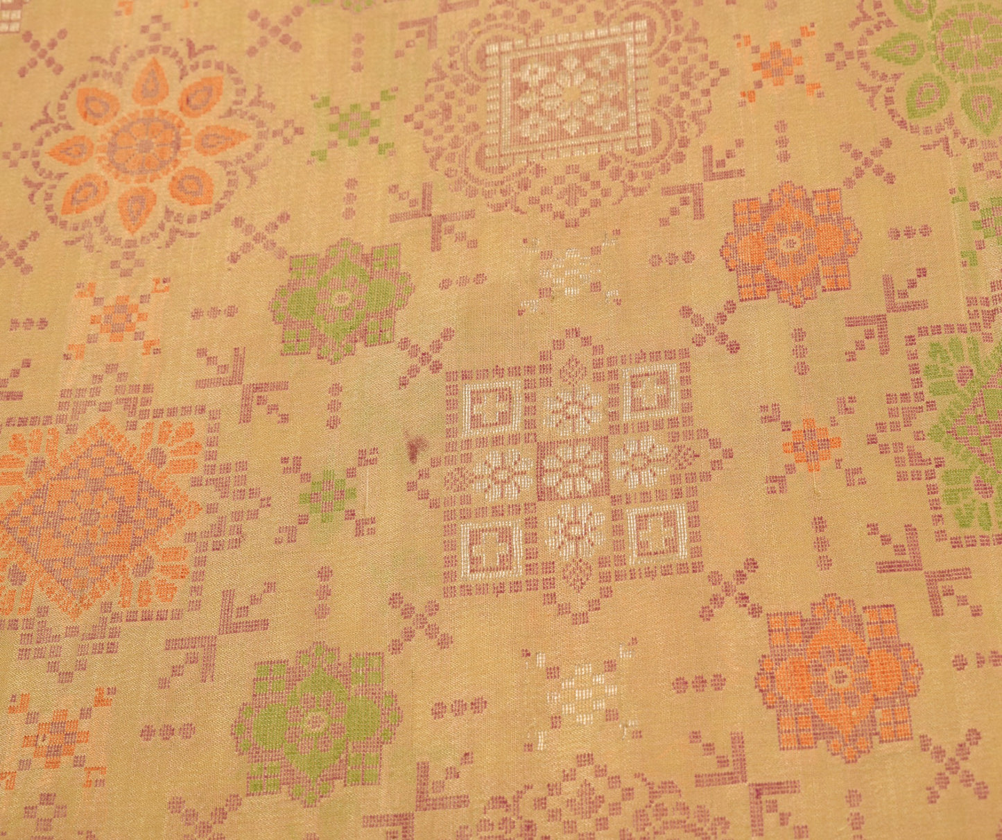 Sushila Vintage Banarasi Brocade Saree Pure Silk Brown Handloom Premium Sari