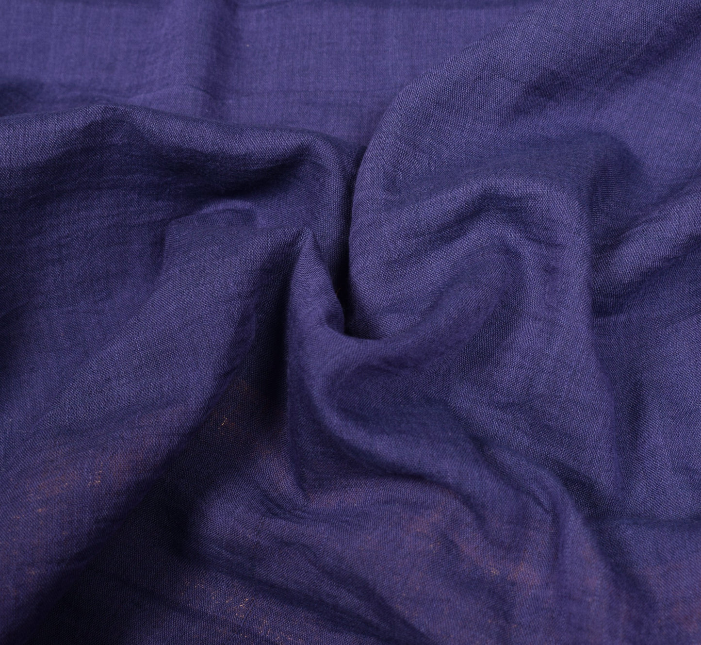 Sushila Vintage Blue Pure Cotton Saree Stripes Zari Border Pallu Woven Sari