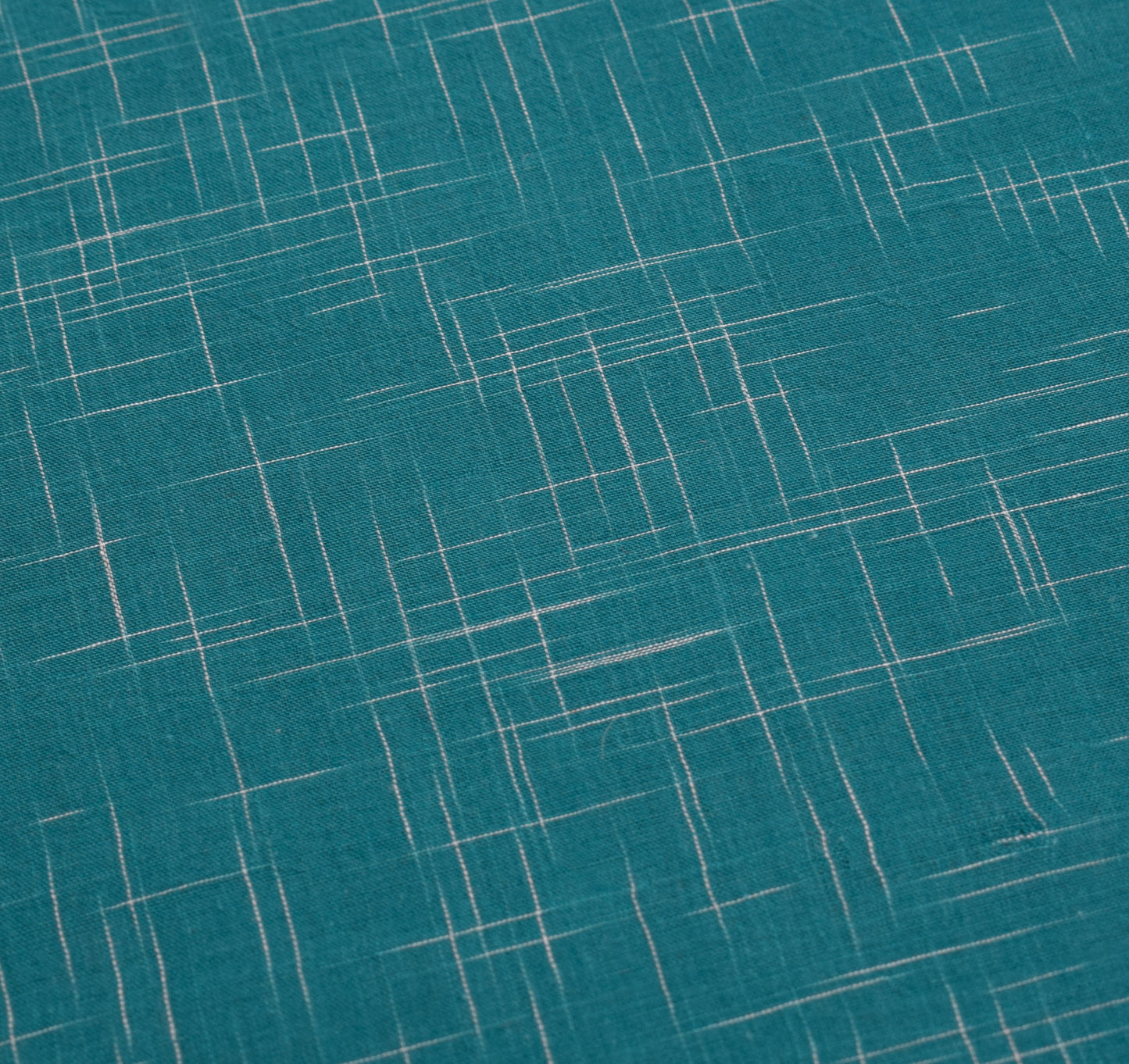 Sushila Vintage Teal Blue Saree Hand Woven Sambalpuri Ikat Pure Cotton 5Yd Sari