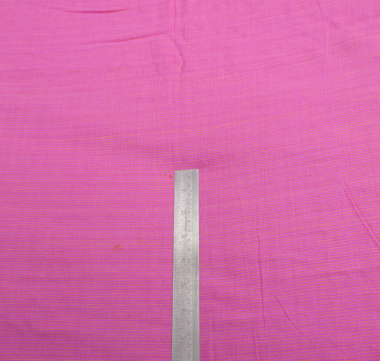 Sushila Vintage Pink Saree Pure Cotton Stripes Woven Checks Pallu Sari Fabric
