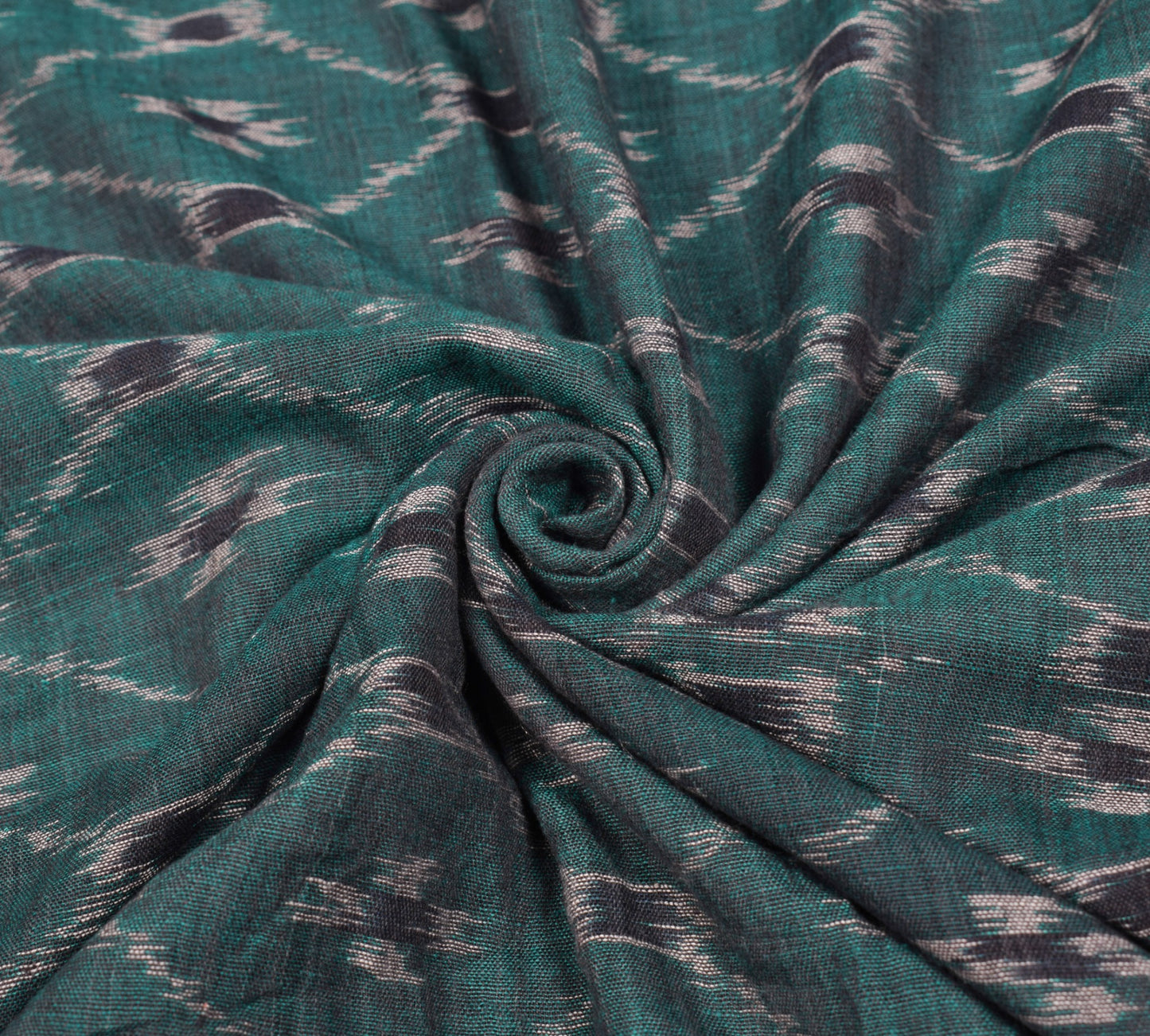 Sushila Vintage Bottle Green Sari Sambalpuri Handloom Mania Bandha Cotton Saree