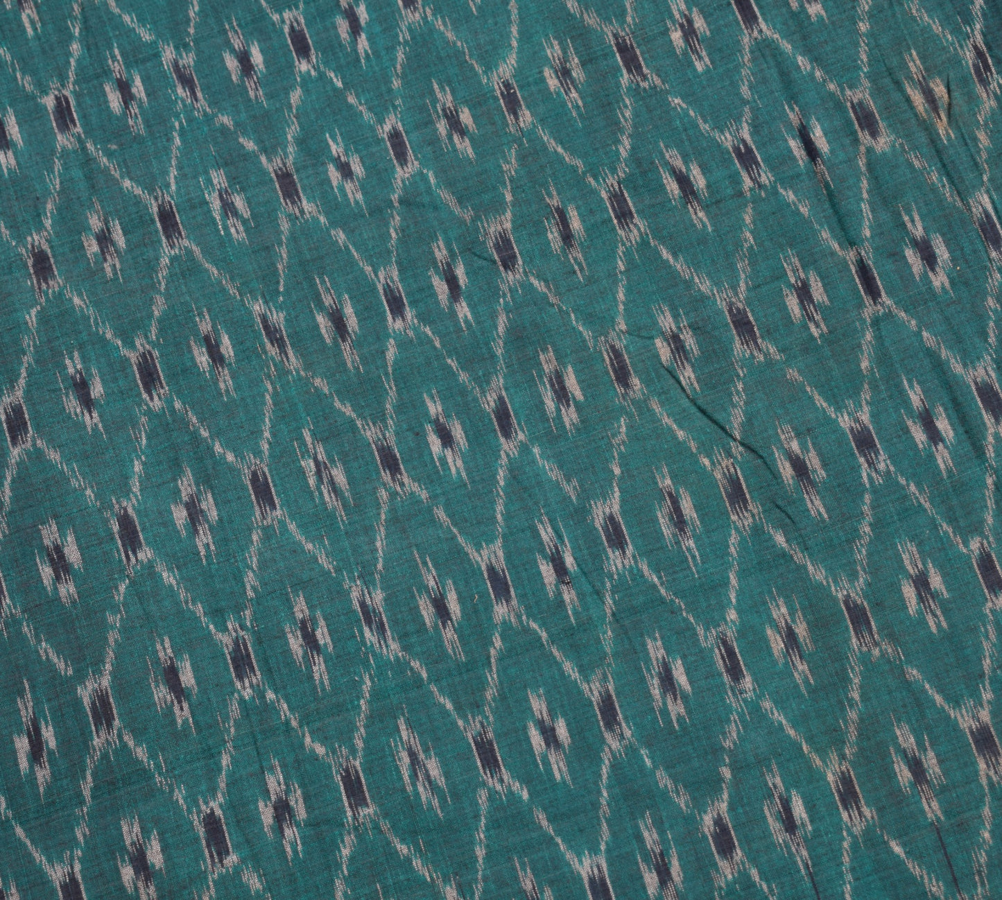 Sushila Vintage Bottle Green Sari Sambalpuri Handloom Mania Bandha Cotton Saree